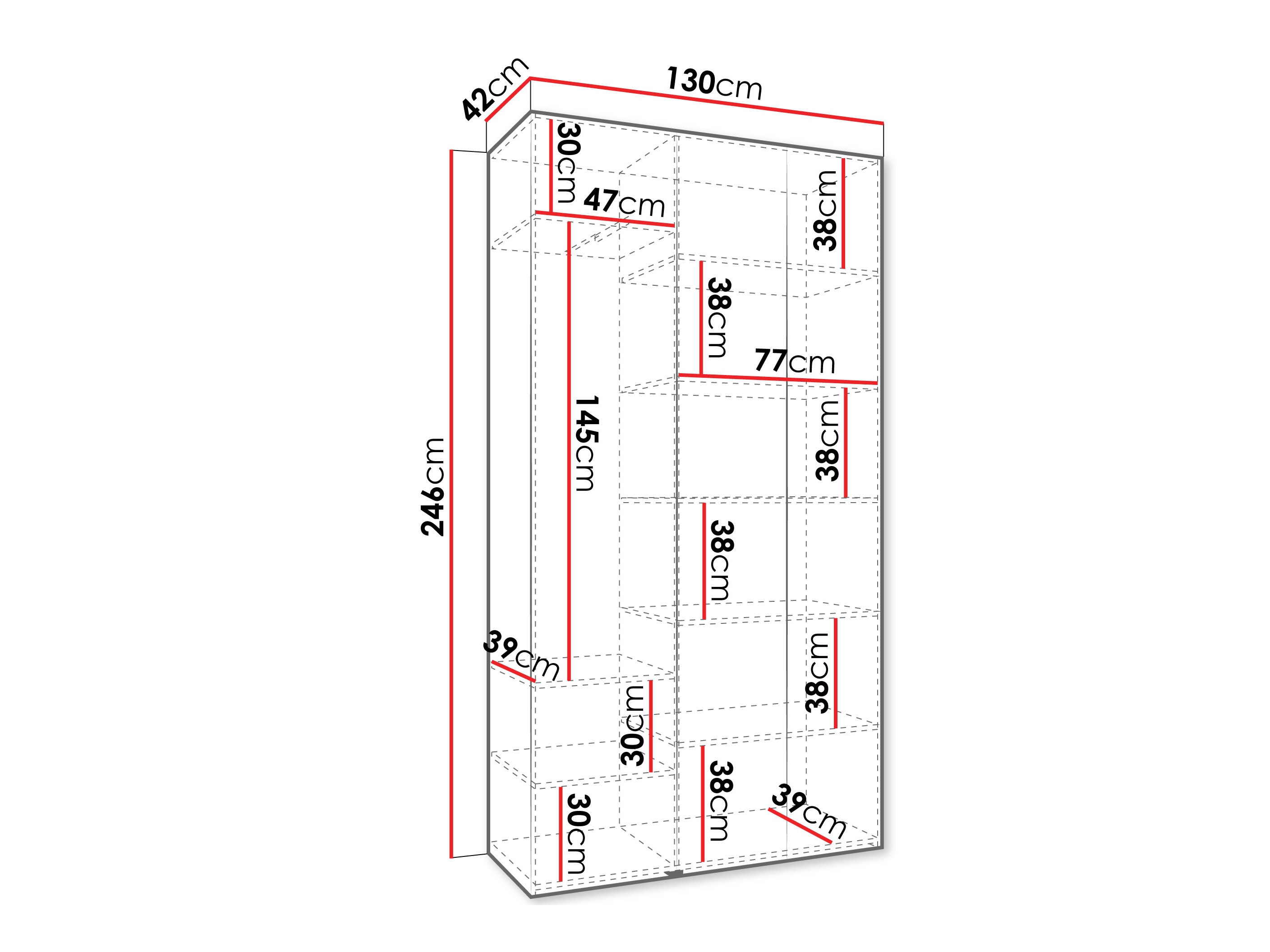 Шкаф Hartford 563 (Белый)