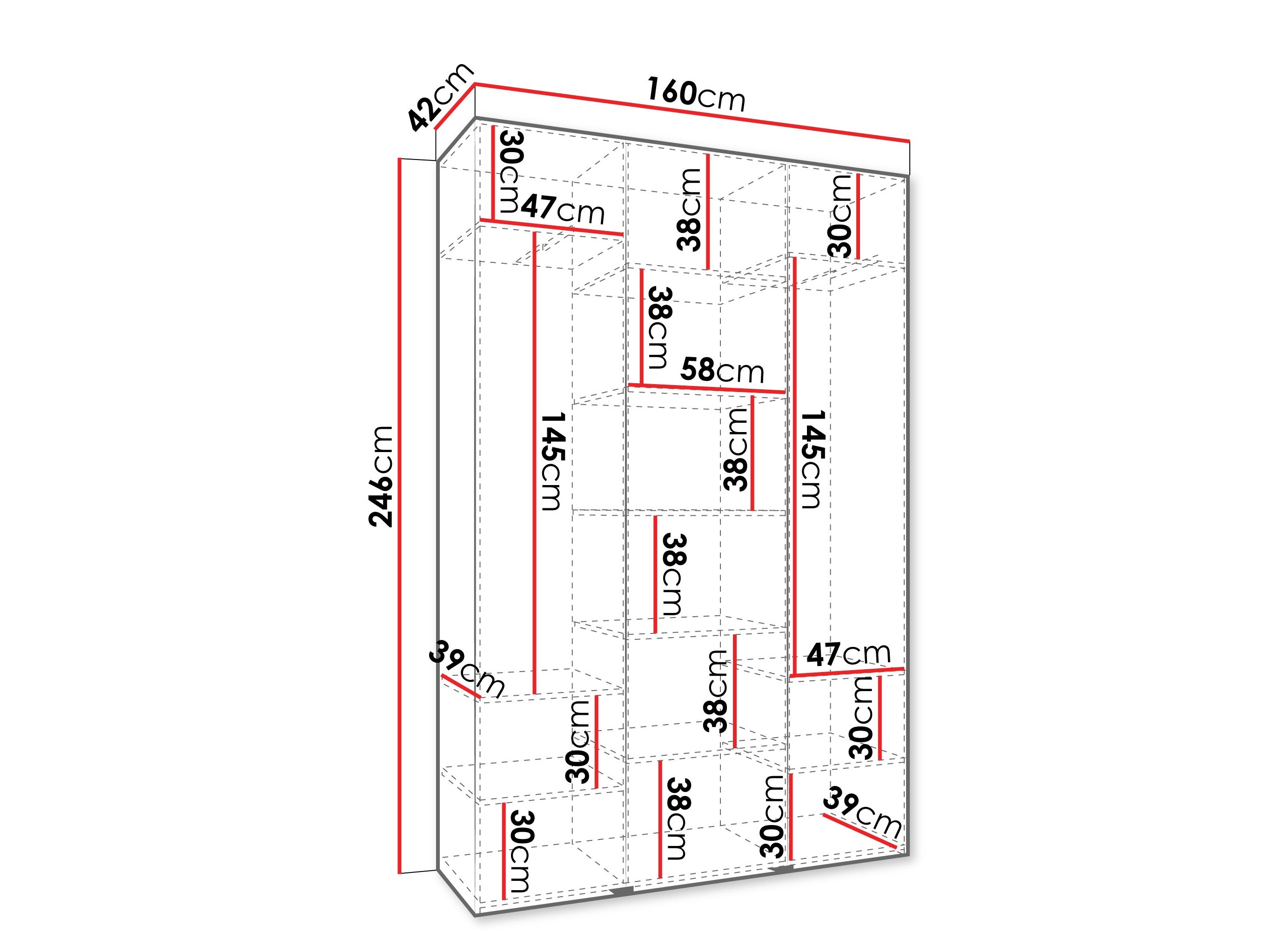 Шкаф Hartford 563 (Белый)