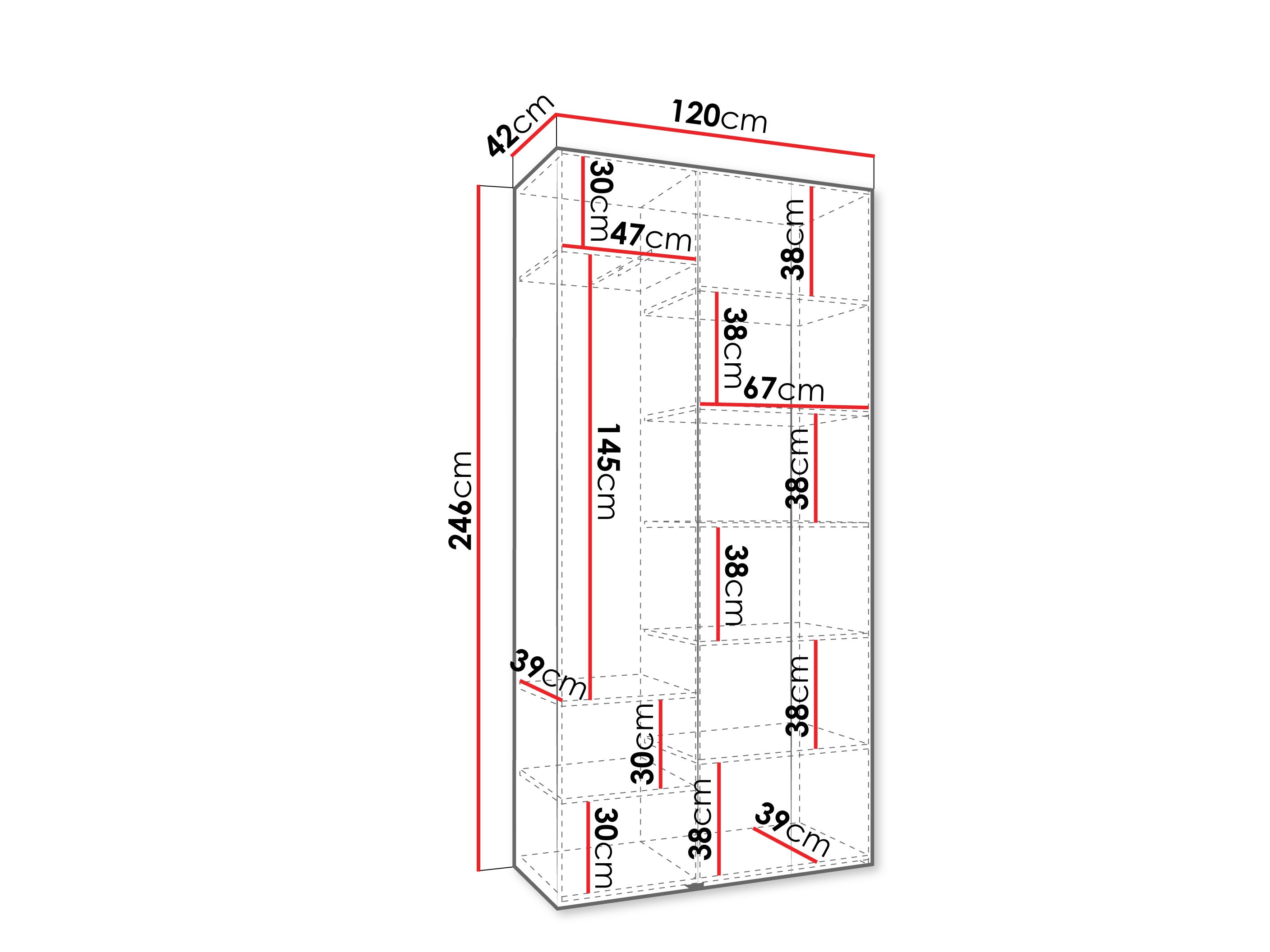 Шкаф Hartford 563 (Кашемир)