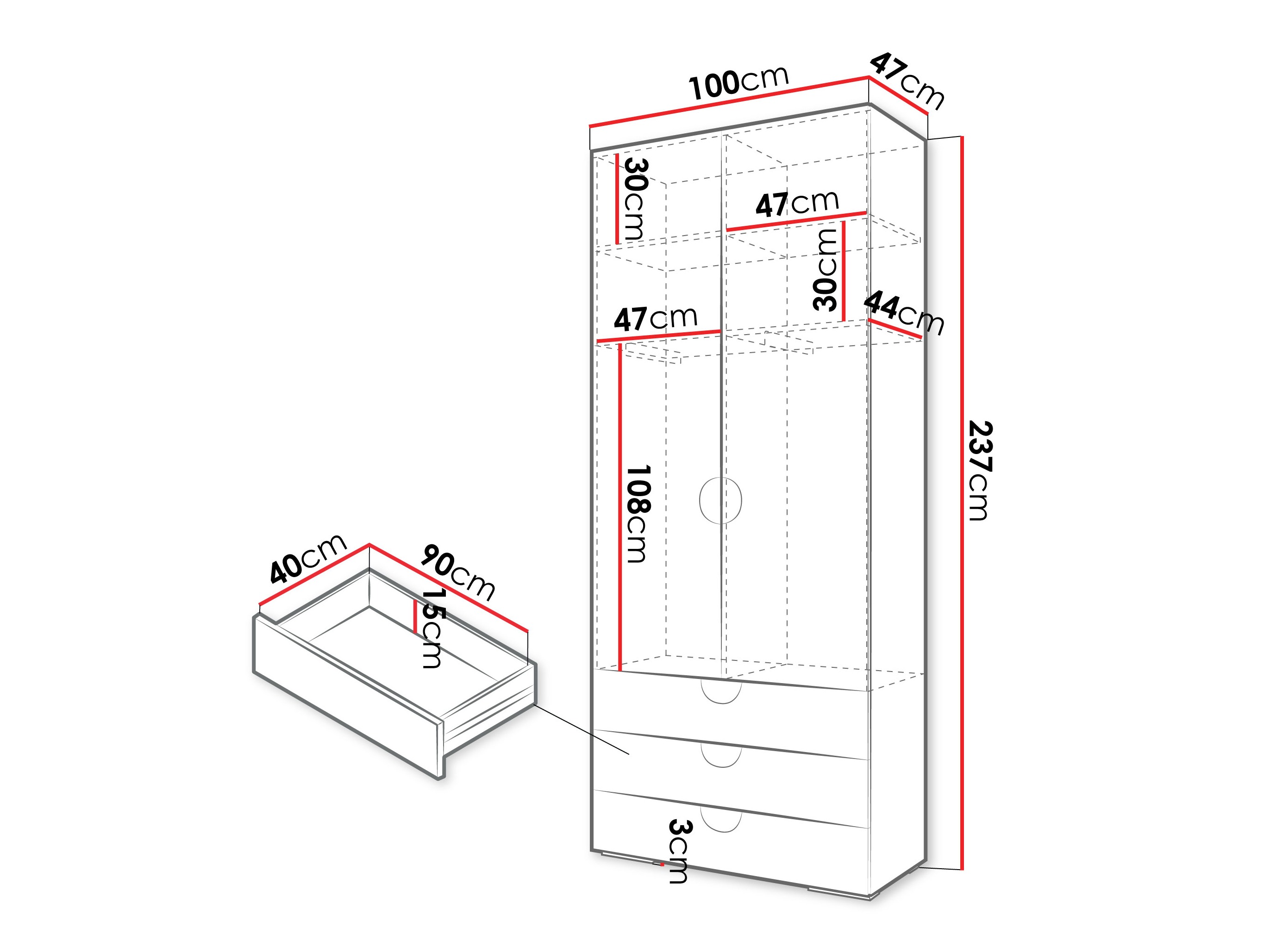 Шкаф Hartford 565 (Белый)