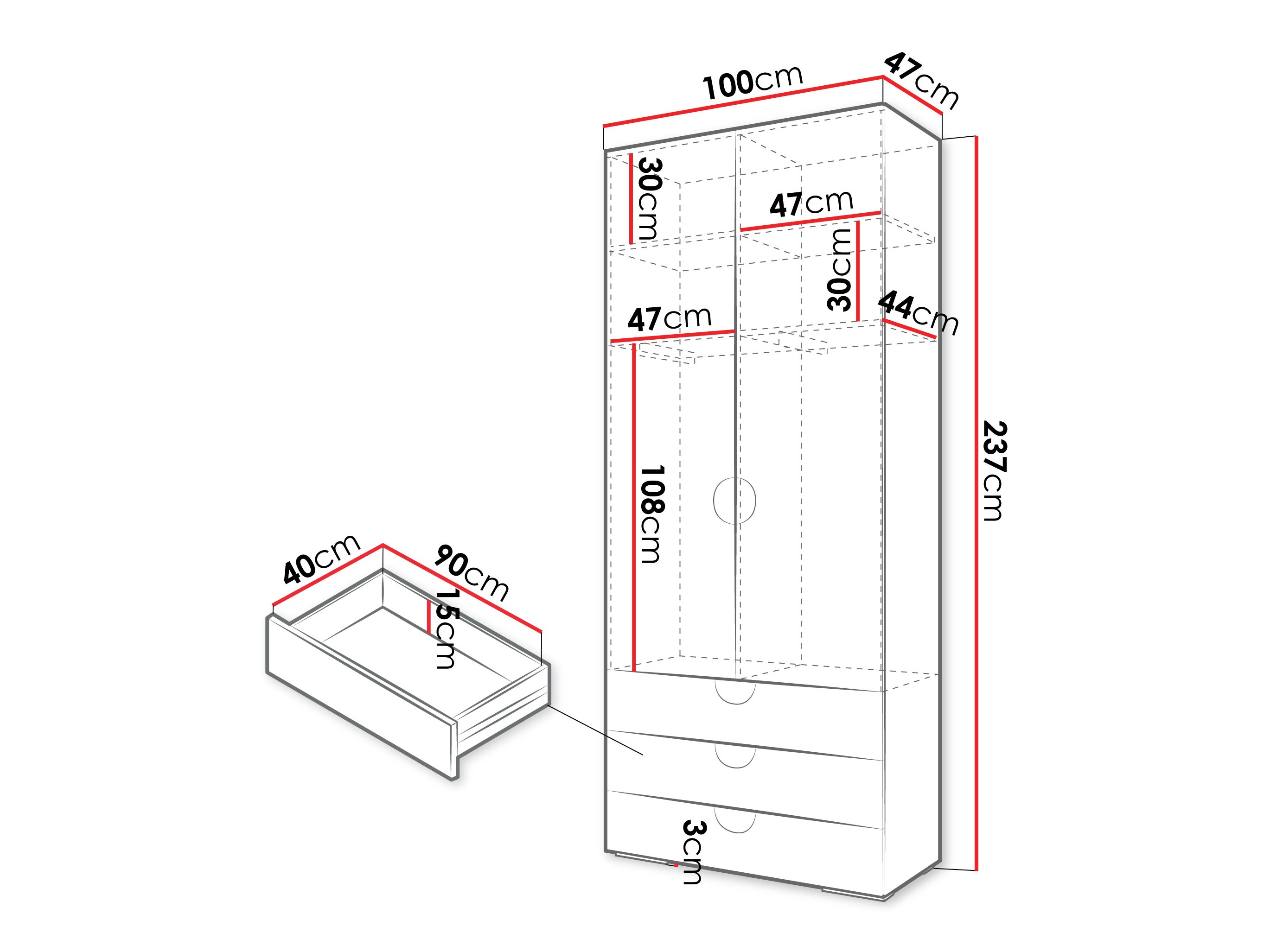 Шкаф Hartford 565 (Чёрный)
