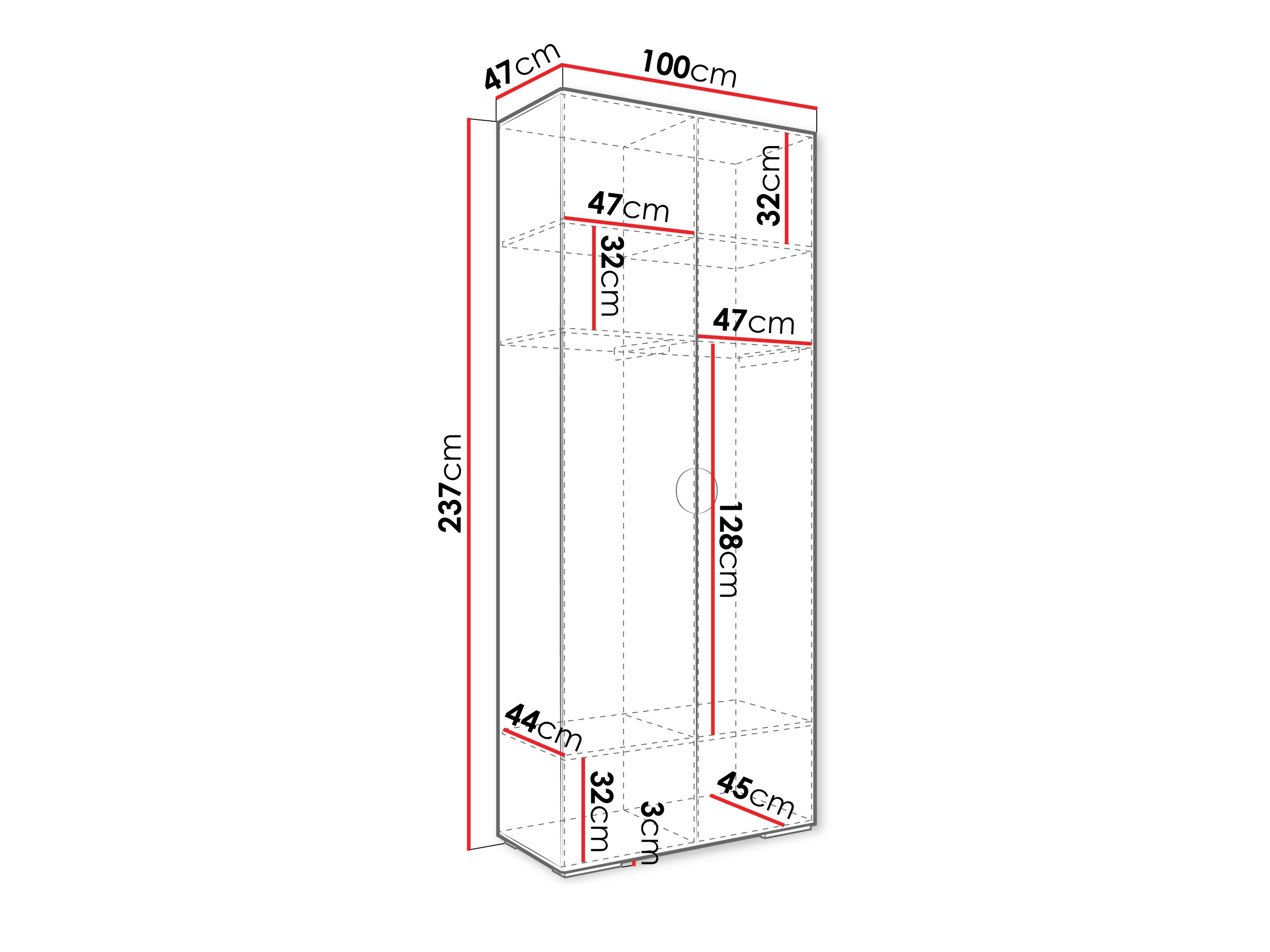 Шкаф Hartford 566 (Белый)