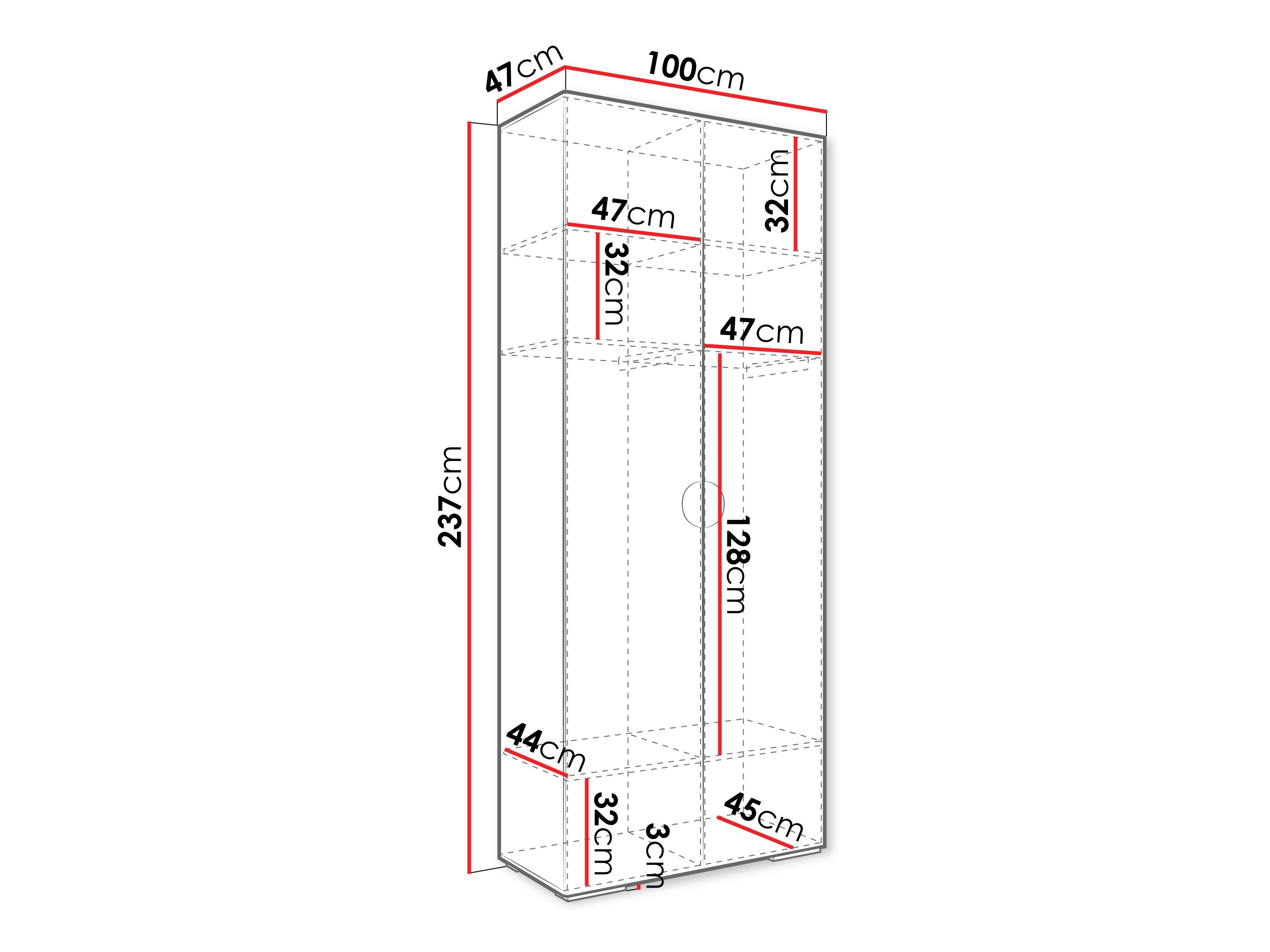 Шкаф Hartford 566 (Чёрный)