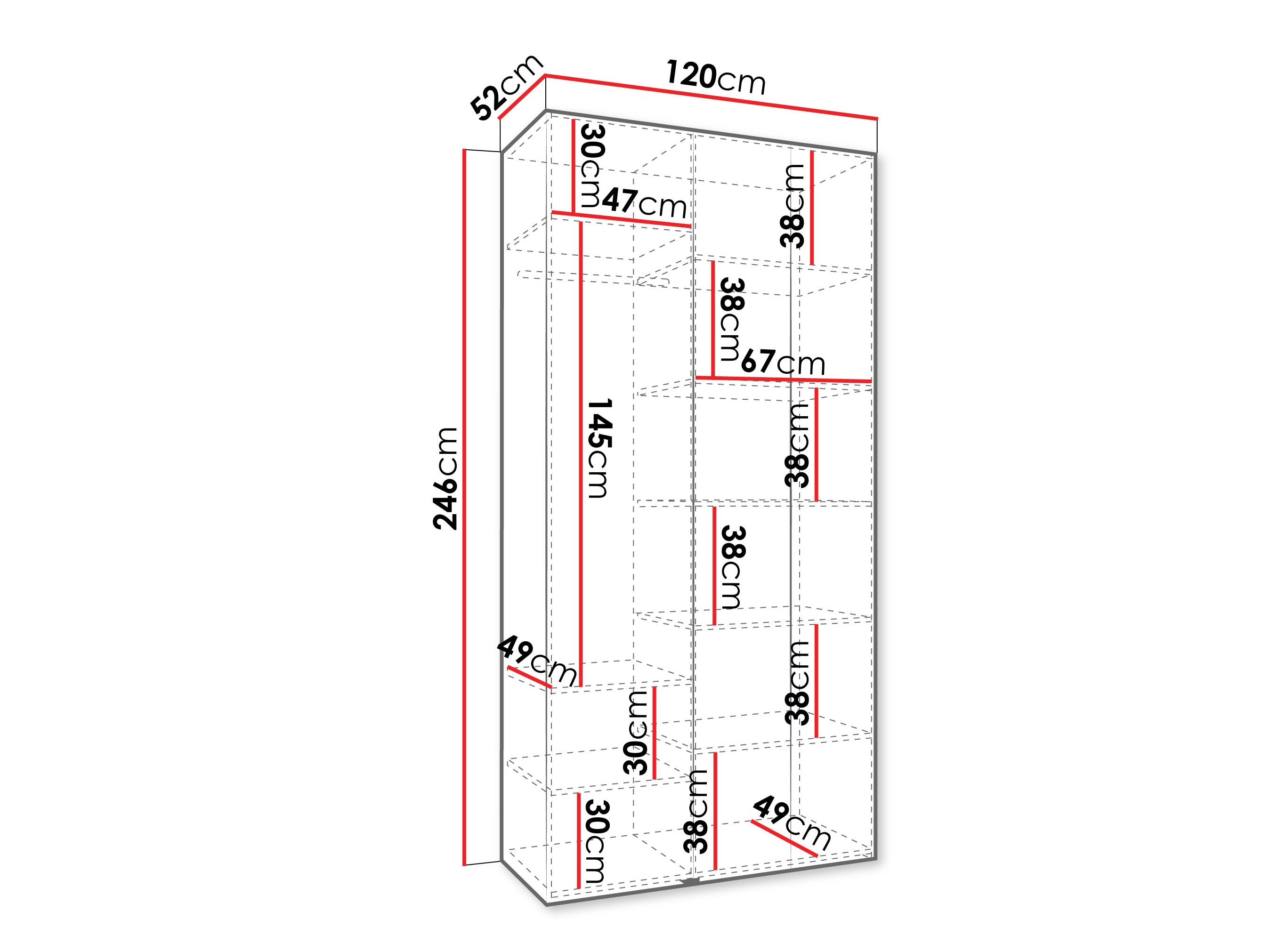 Skapis Hartford 563 (Balts)