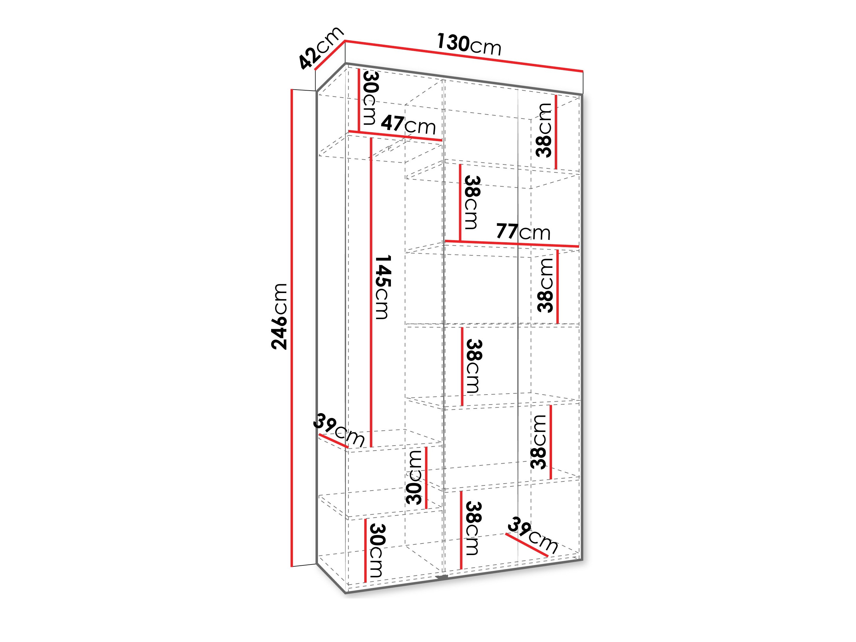 Skapis Hartford 563 (Balts)