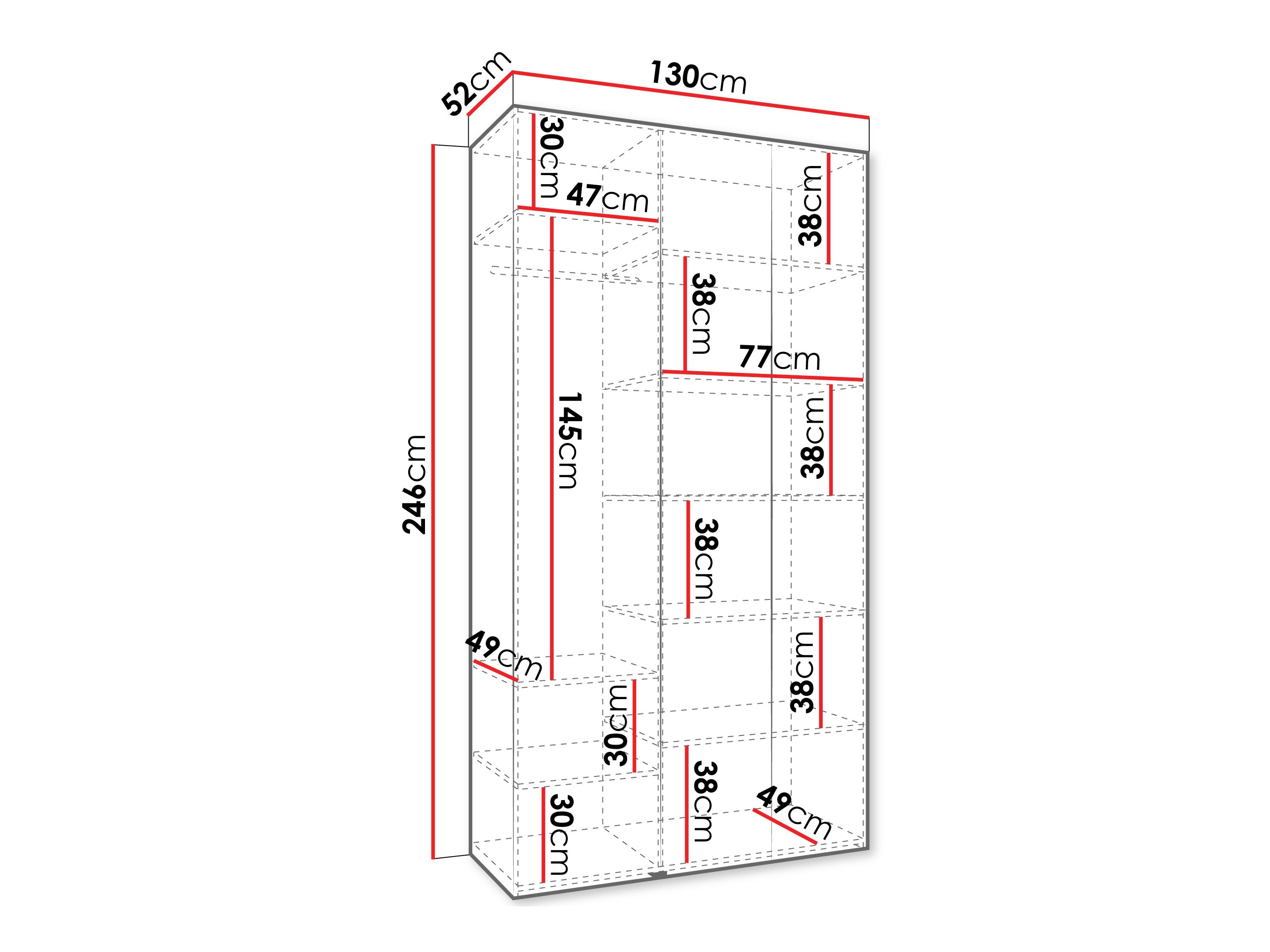 Skapis Hartford 563 (Balts)
