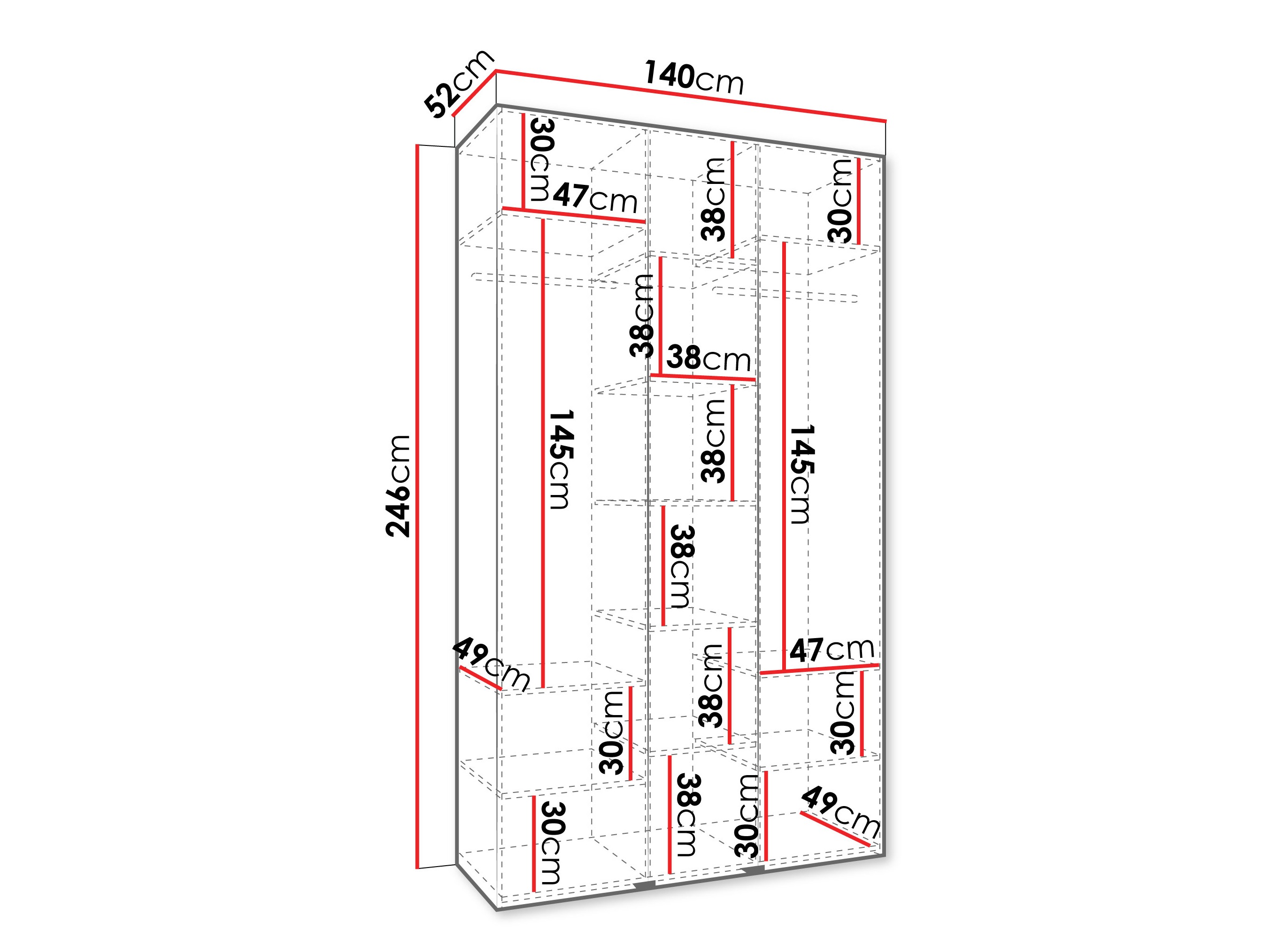 Skapis Hartford 563 (Balts)