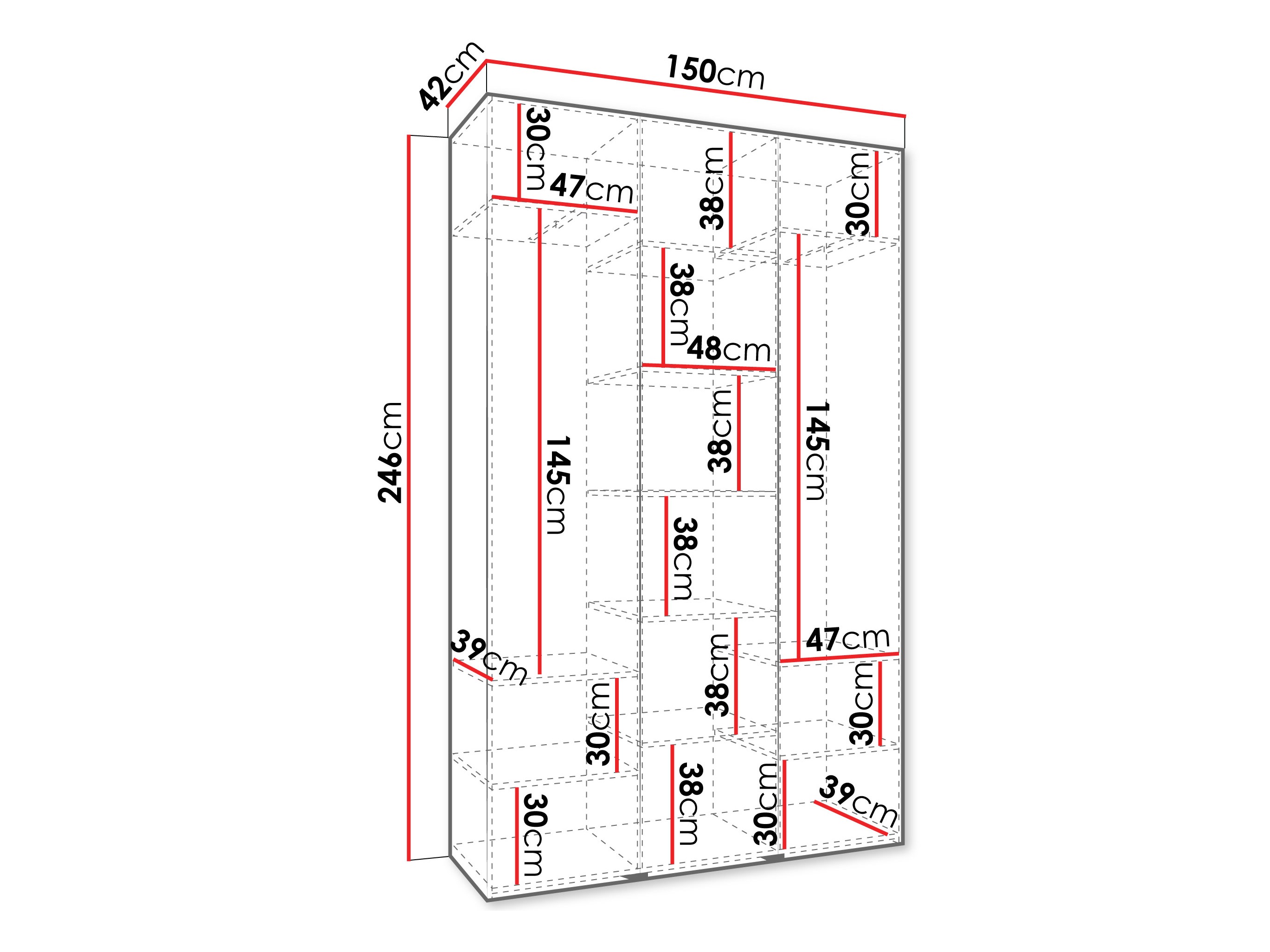 Skapis Hartford 563 (Balts)