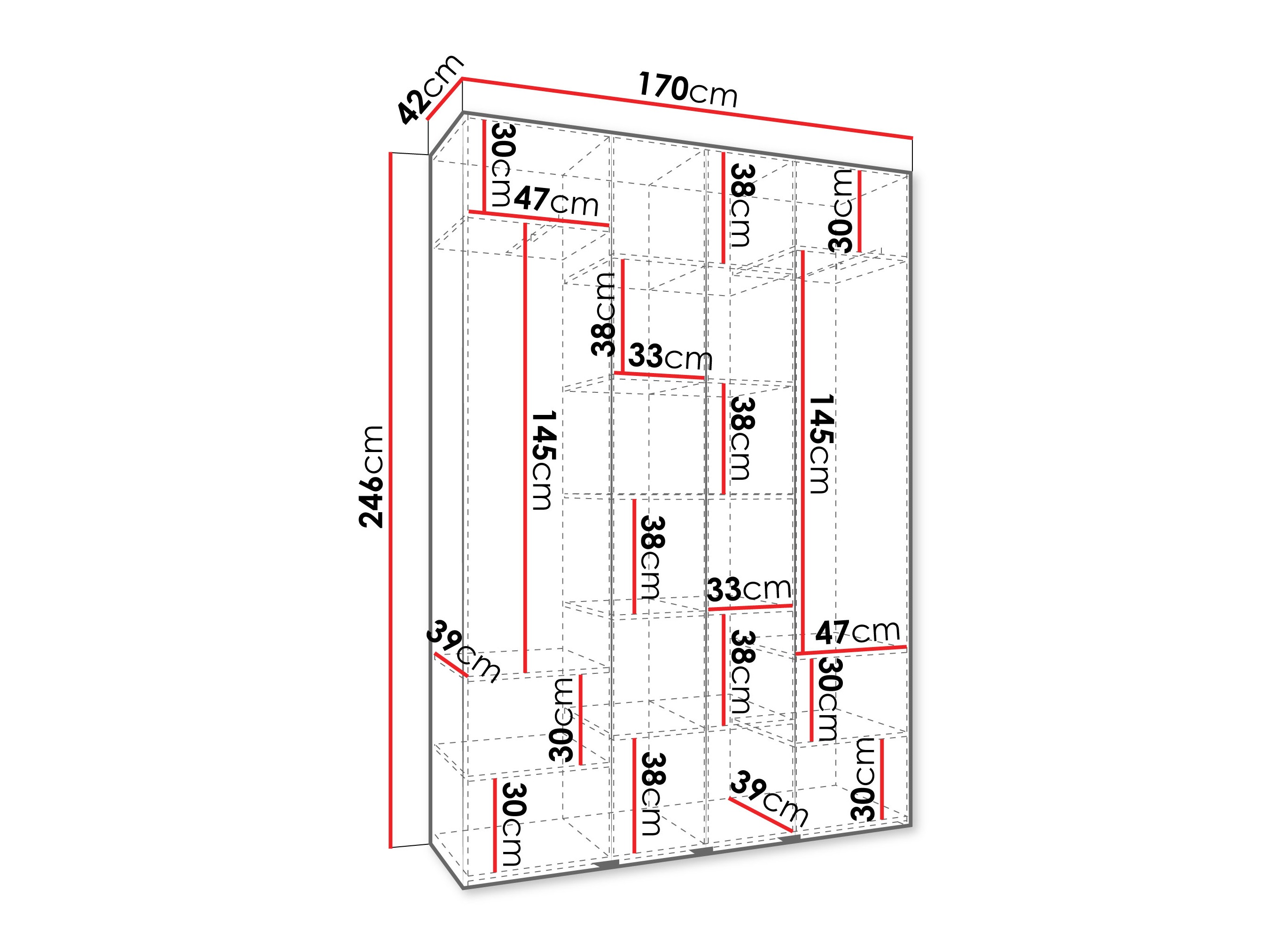 Skapis Hartford 564 (Balts)