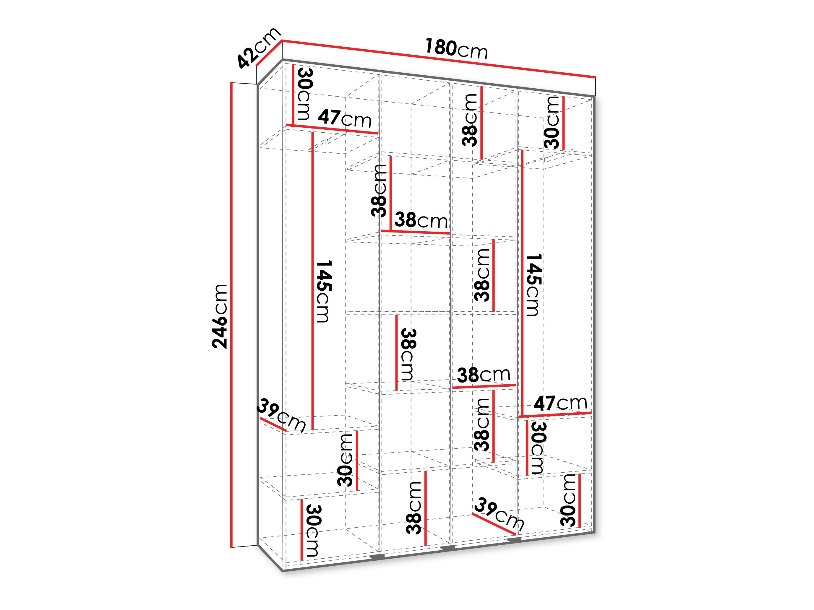 Skapis Hartford 564 (Balts)