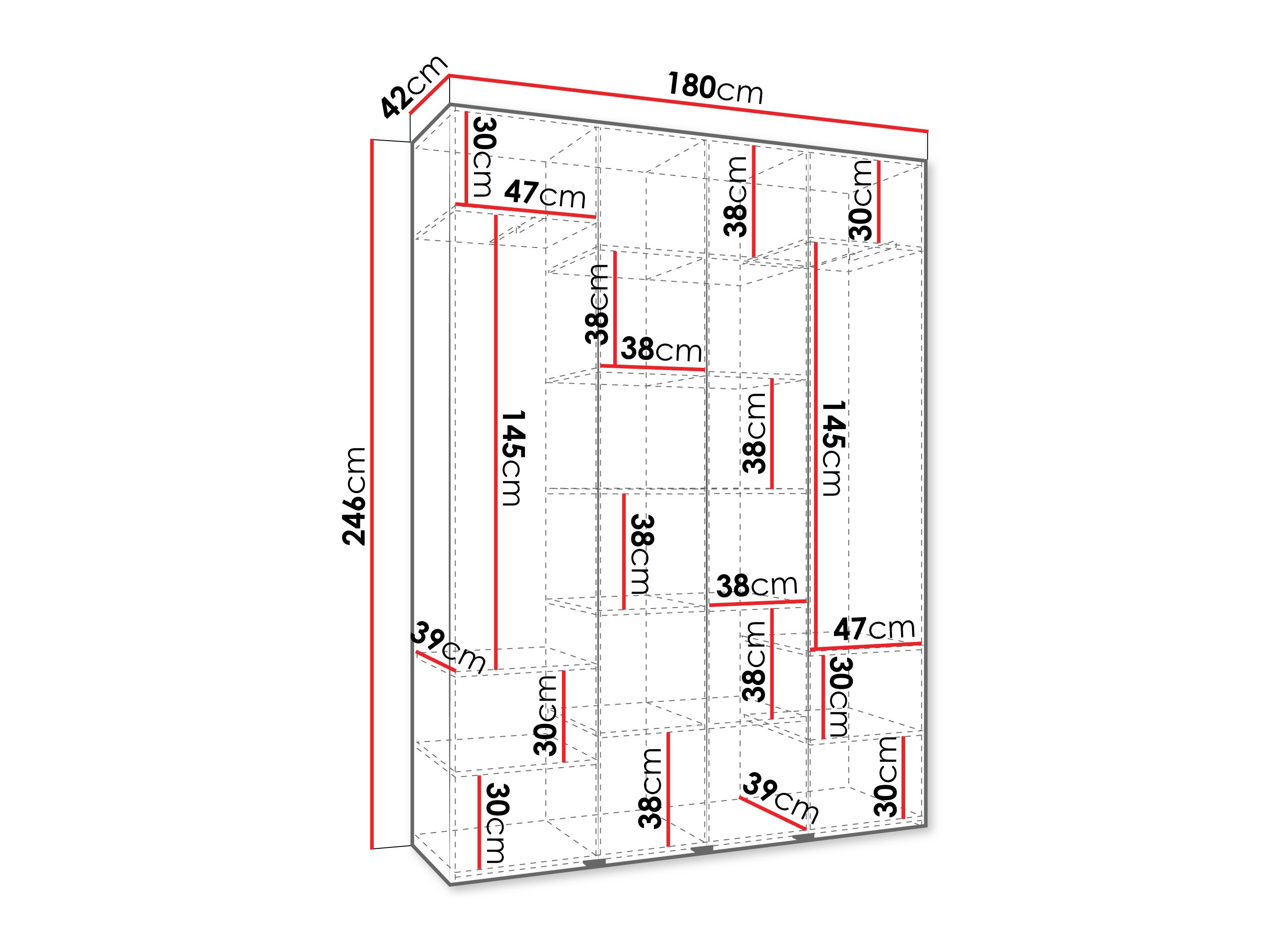 Skapis Hartford 564 (Balts)