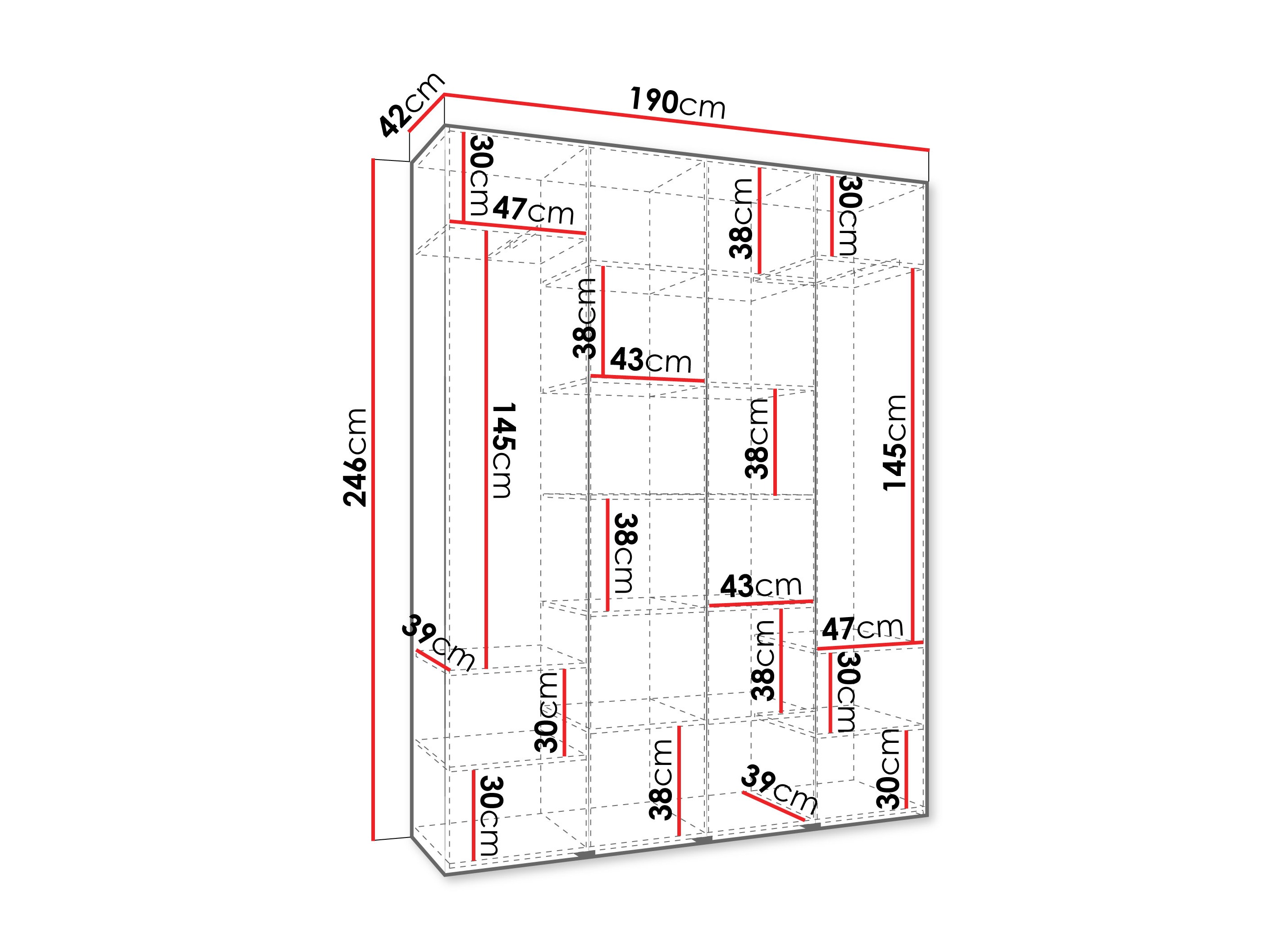 Skapis Hartford 564 (Balts)