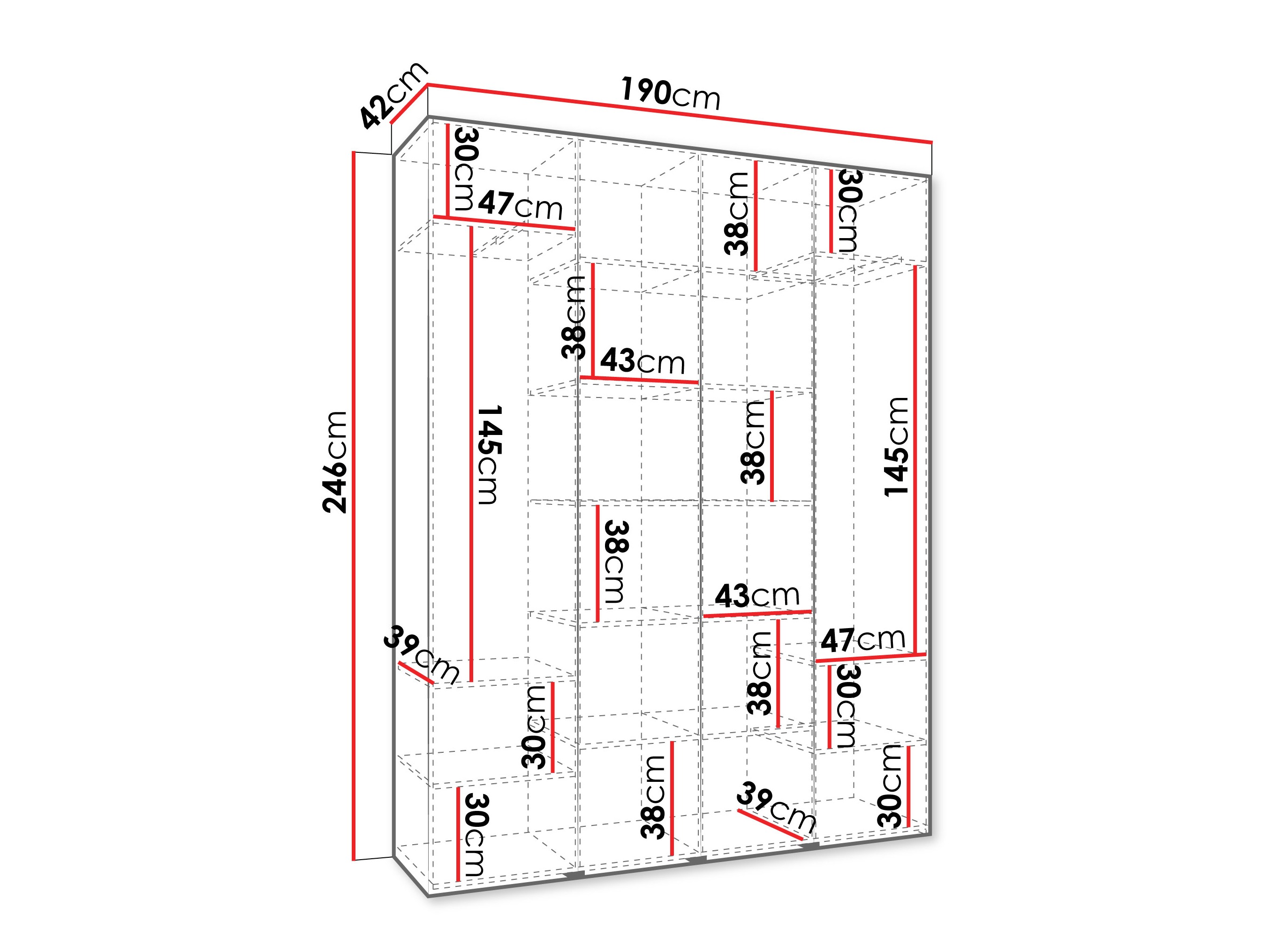 Skapis Hartford 564 (Balts)