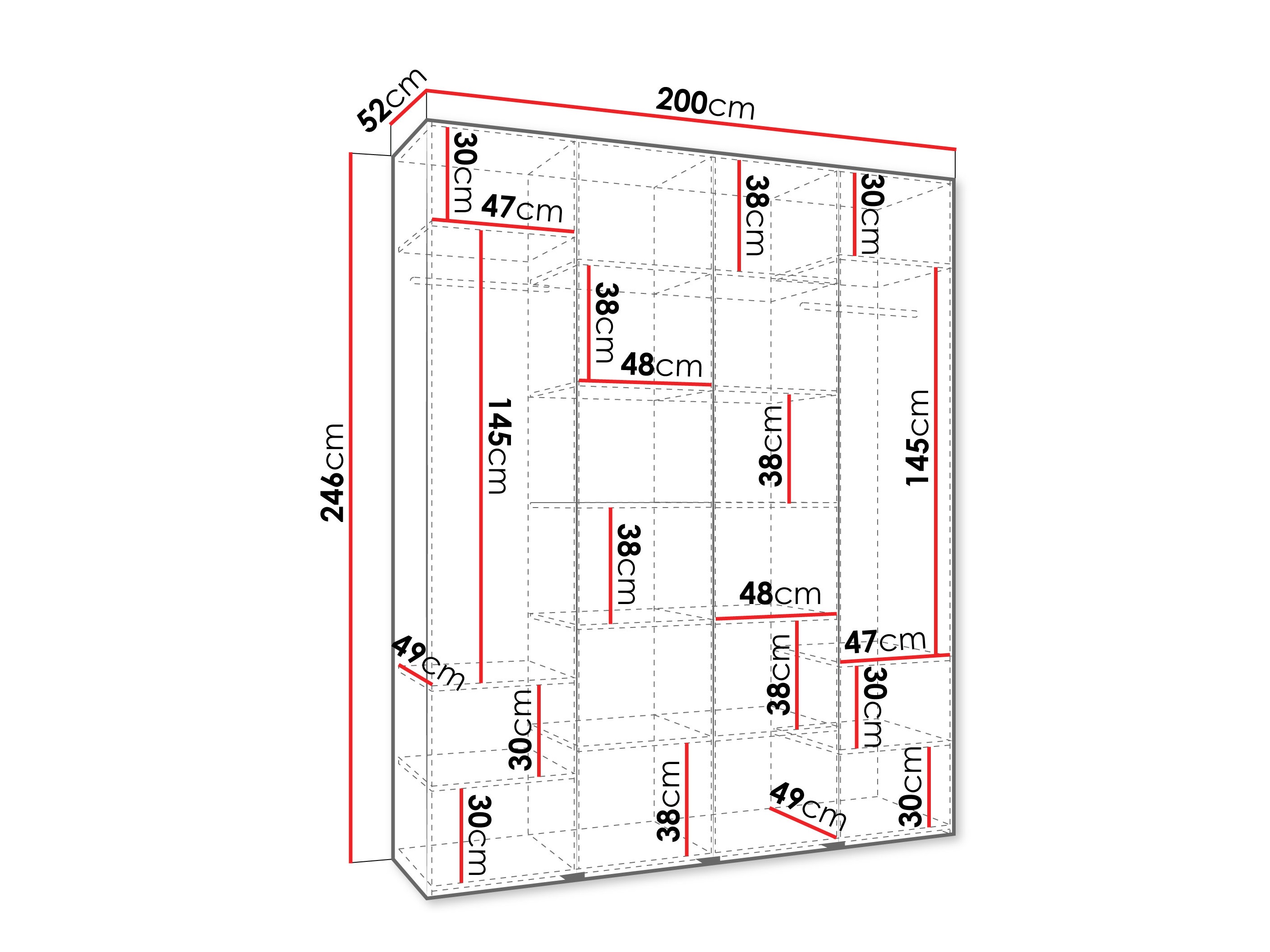 Skapis Hartford 564 (Balts)