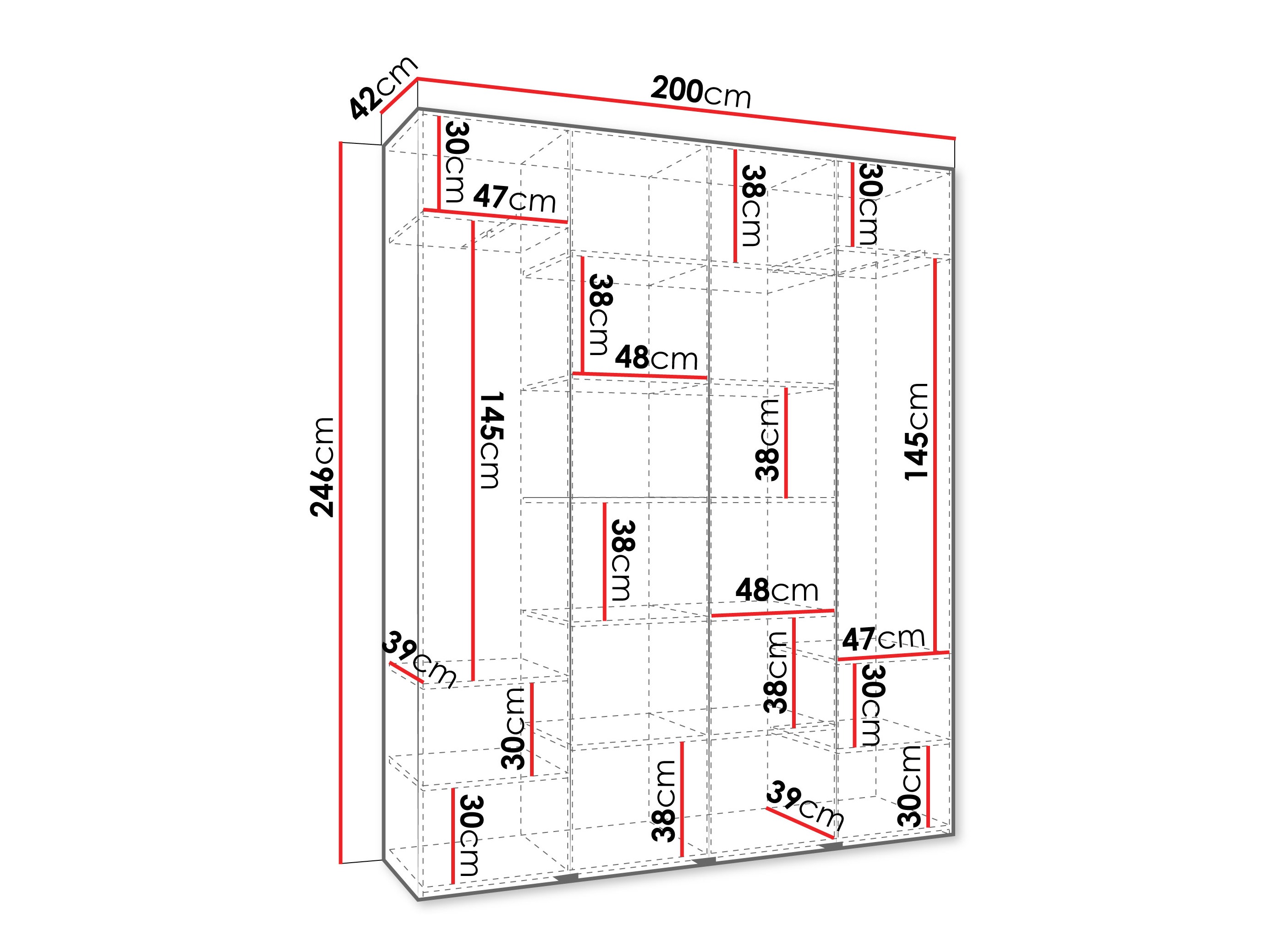 Skapis Hartford 564 (Balts)