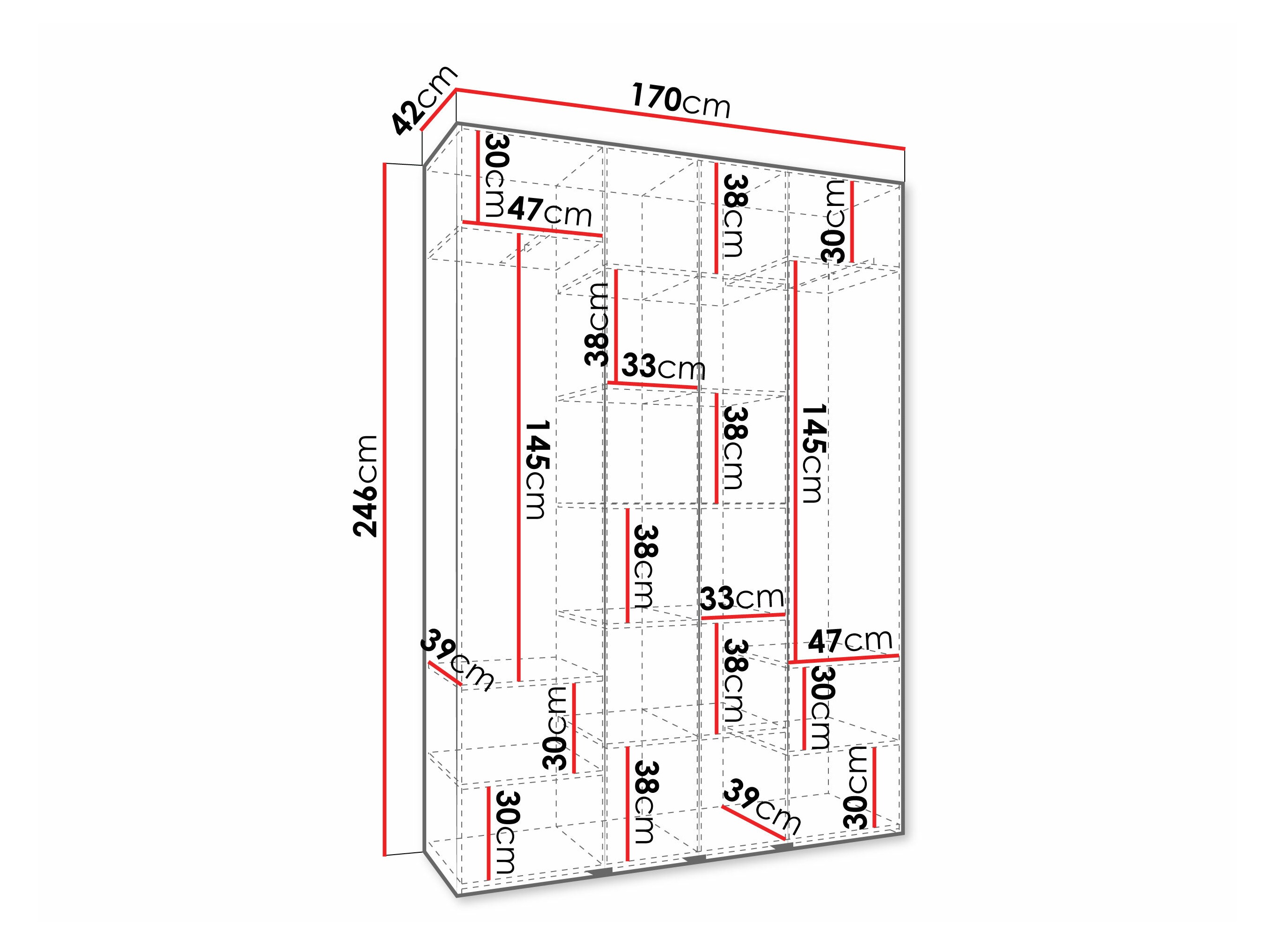 Шкаф Hartford 570 (Белый)