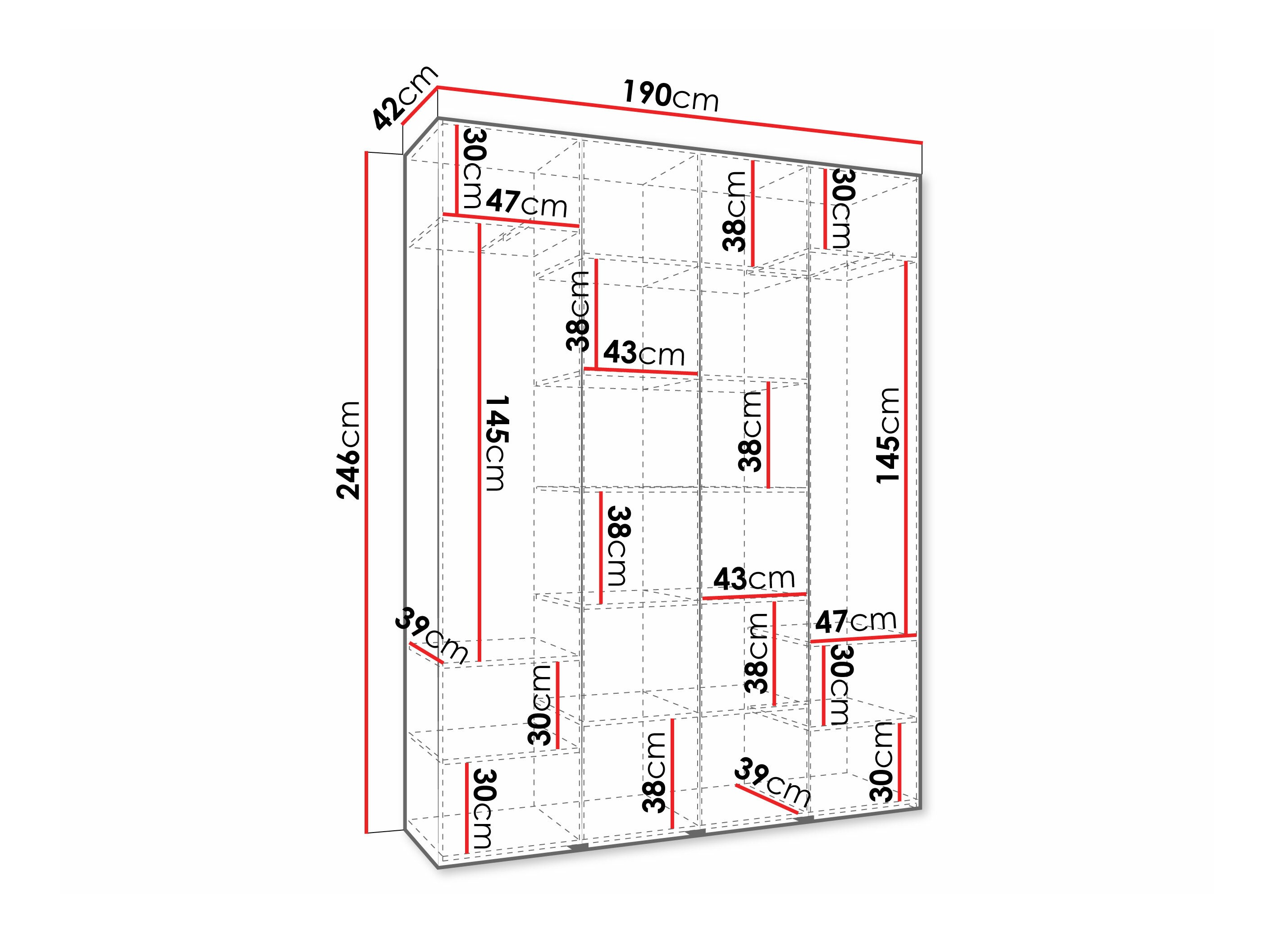 Шкаф Hartford 570 (Белый)