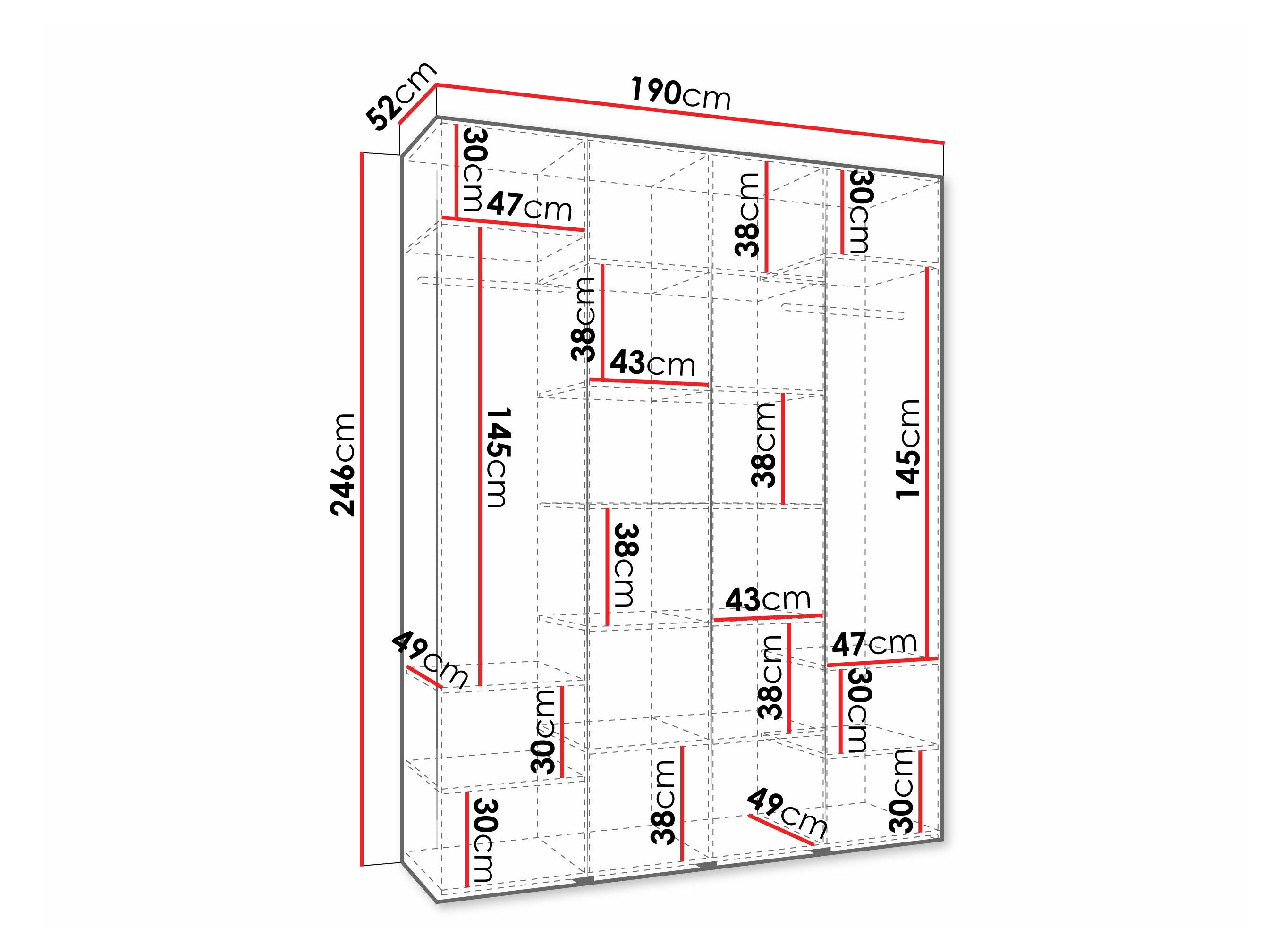 Шкаф Hartford 570 (Белый)