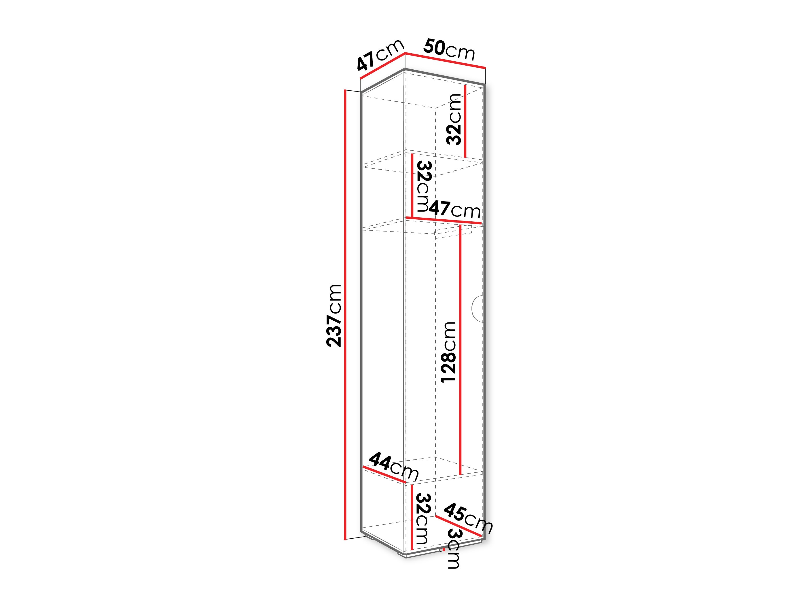 Skapis Hartford 567 (Balts)