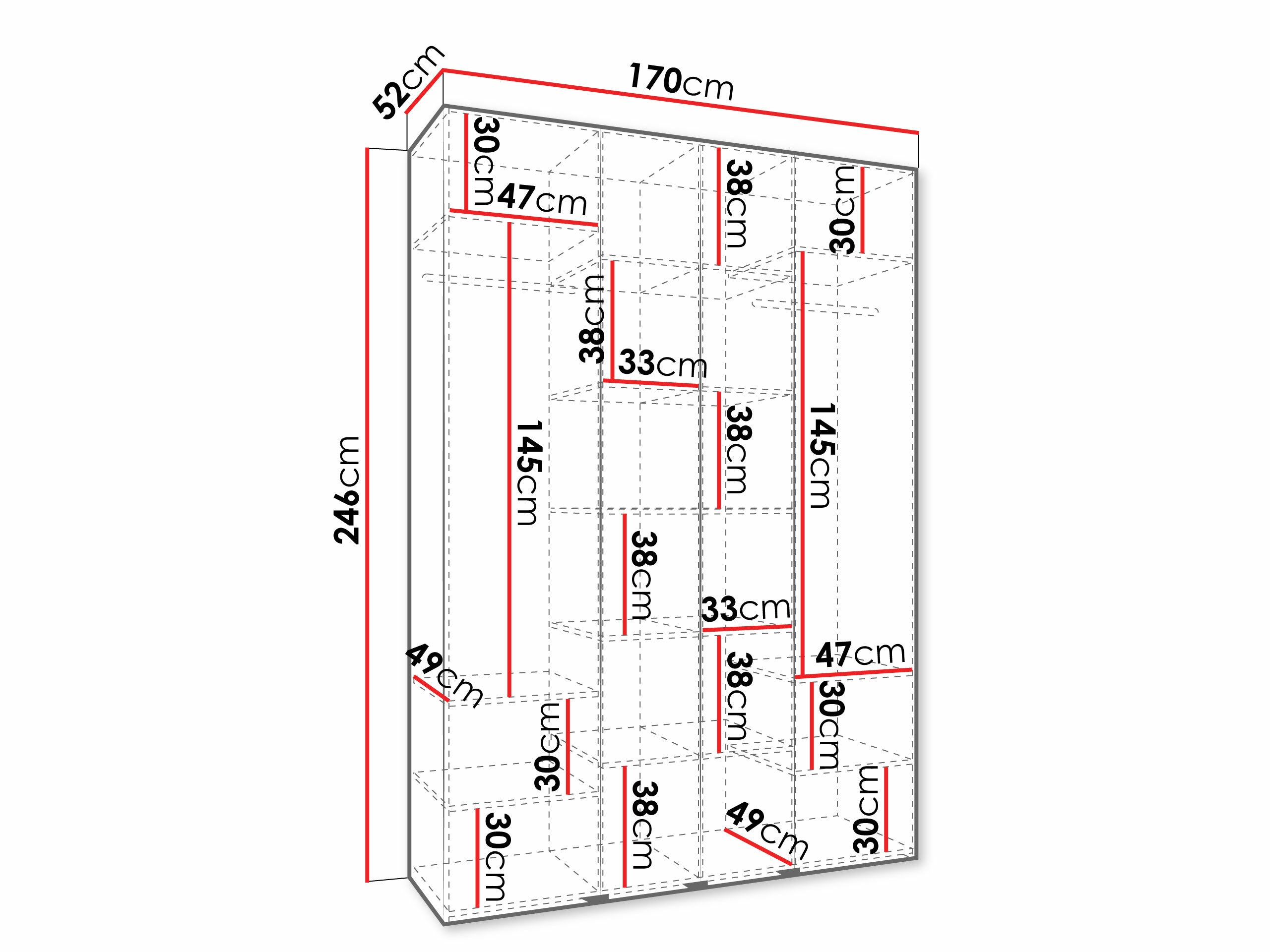 Skapis Hartford 570 (Balts)