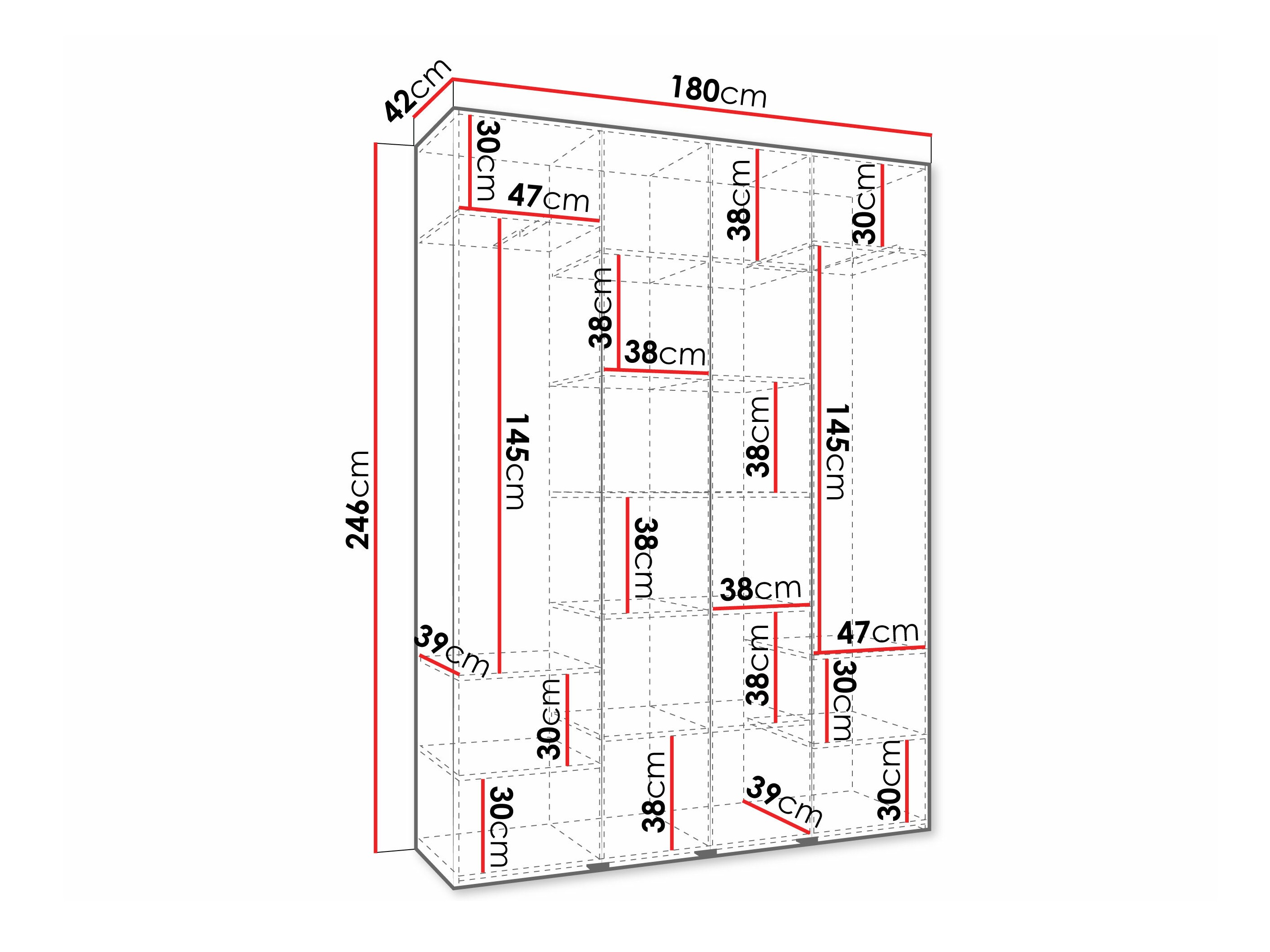 Skapis Hartford 570 (Balts)