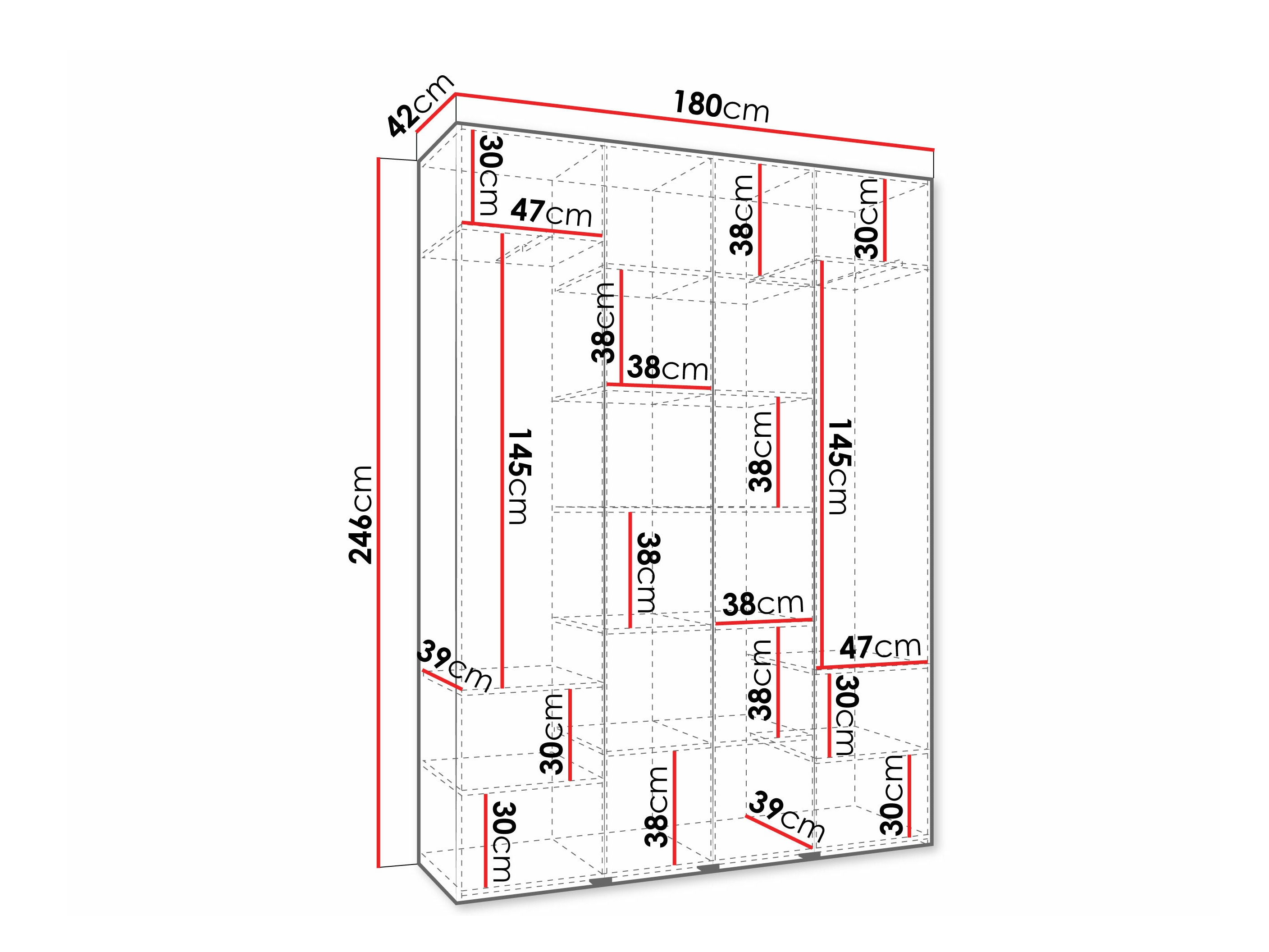 Skapis Hartford 570 (Balts)