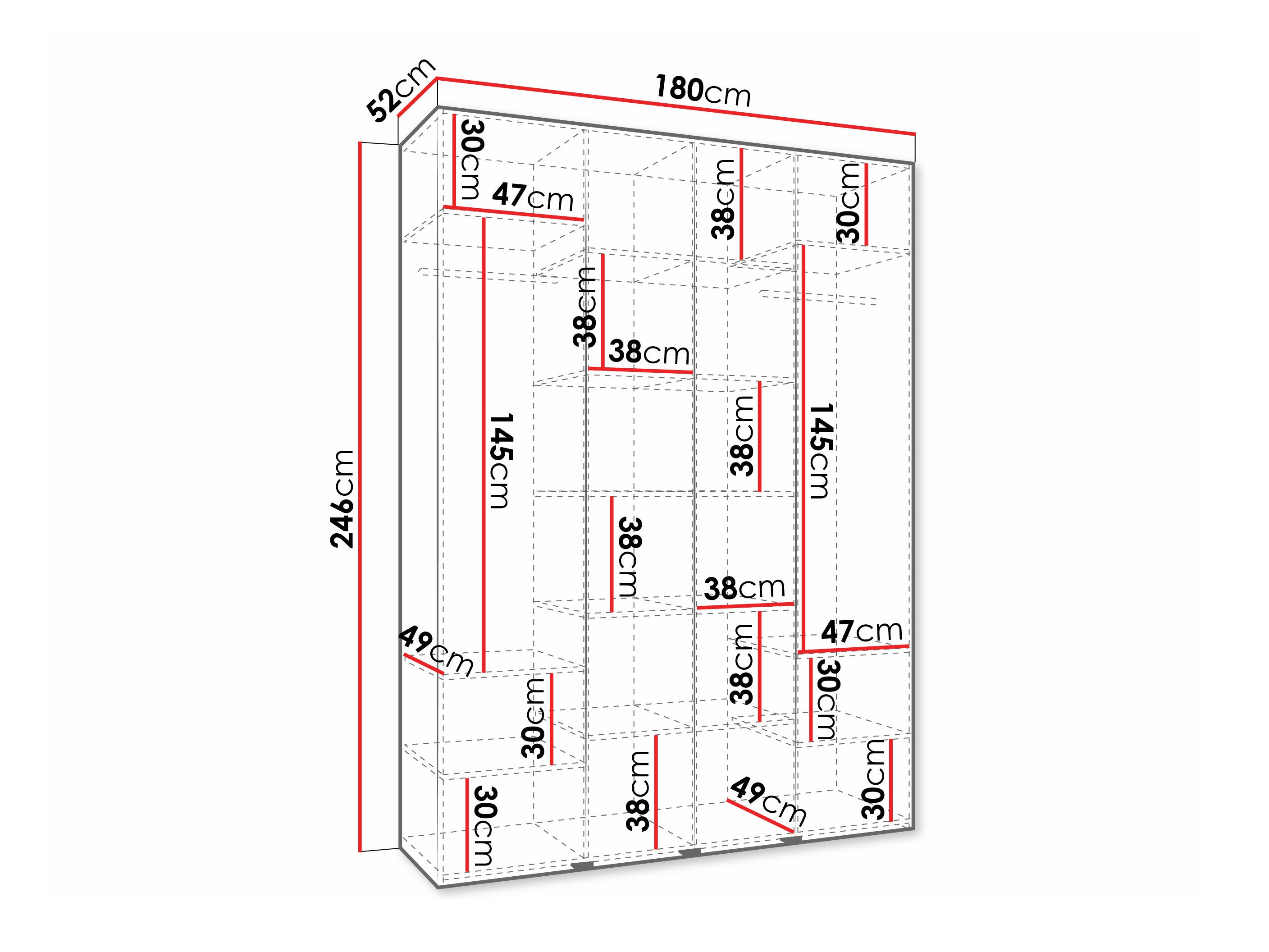Skapis Hartford 570 (Balts)
