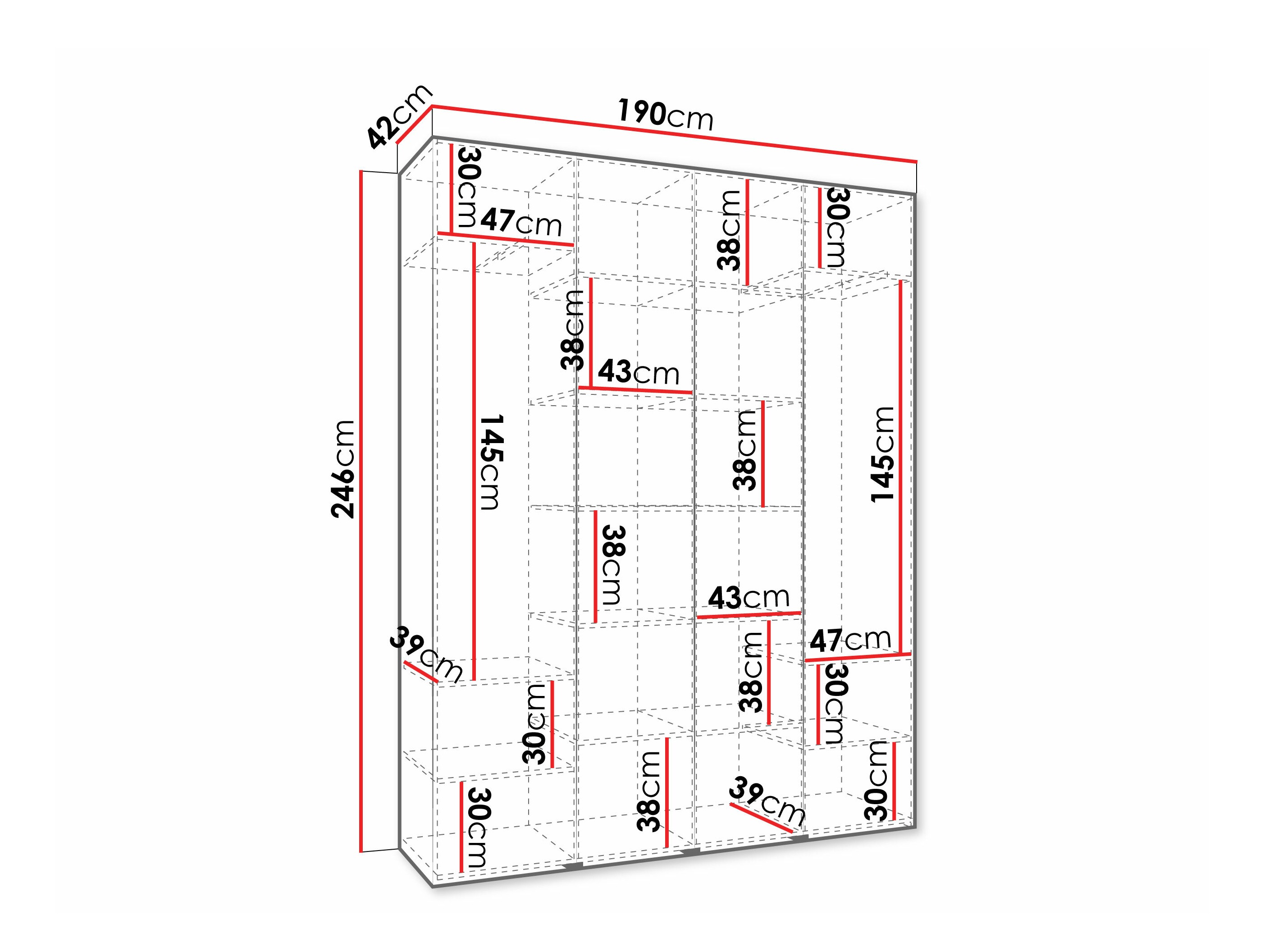 Skapis Hartford 570 (Balts)