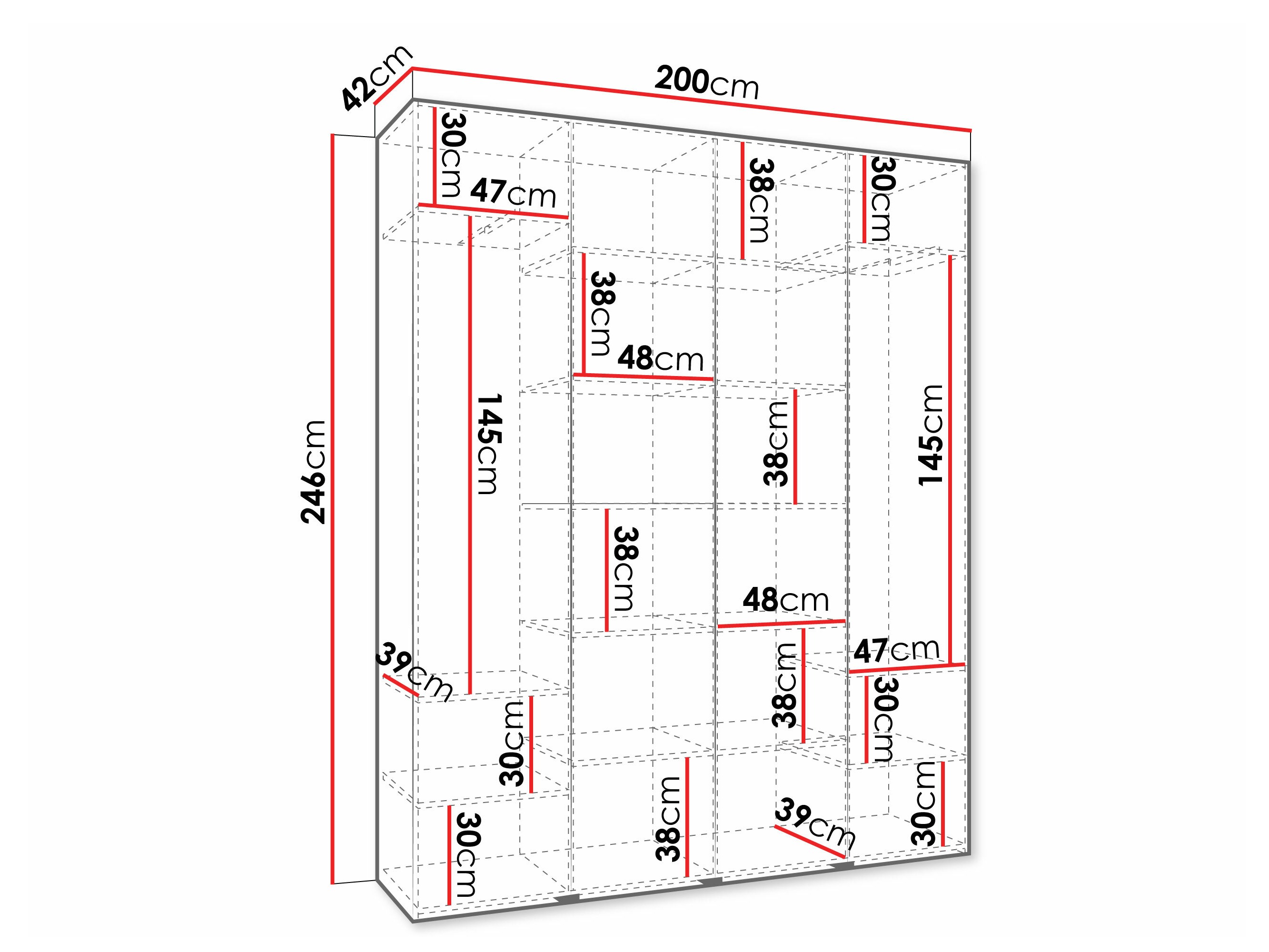 Skapis Hartford 570 (Balts)