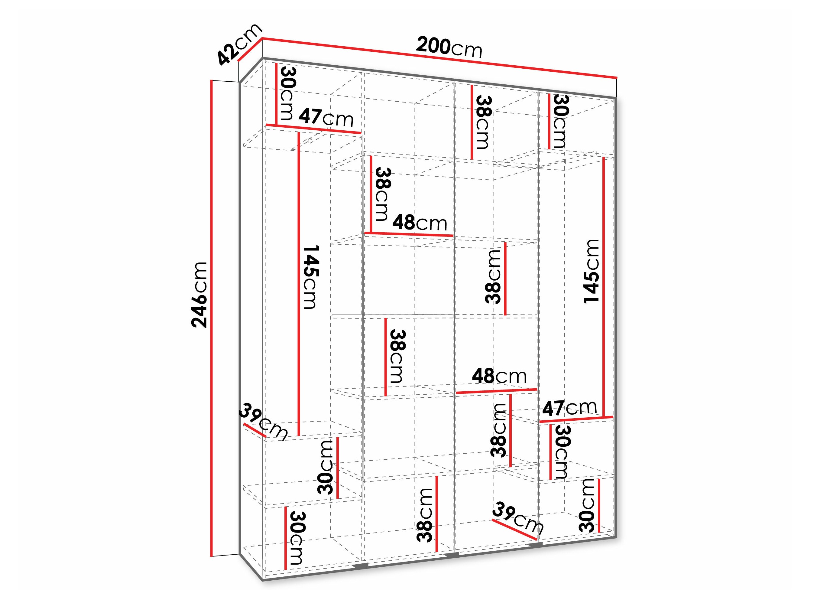 Skapis Hartford 570 (Balts)