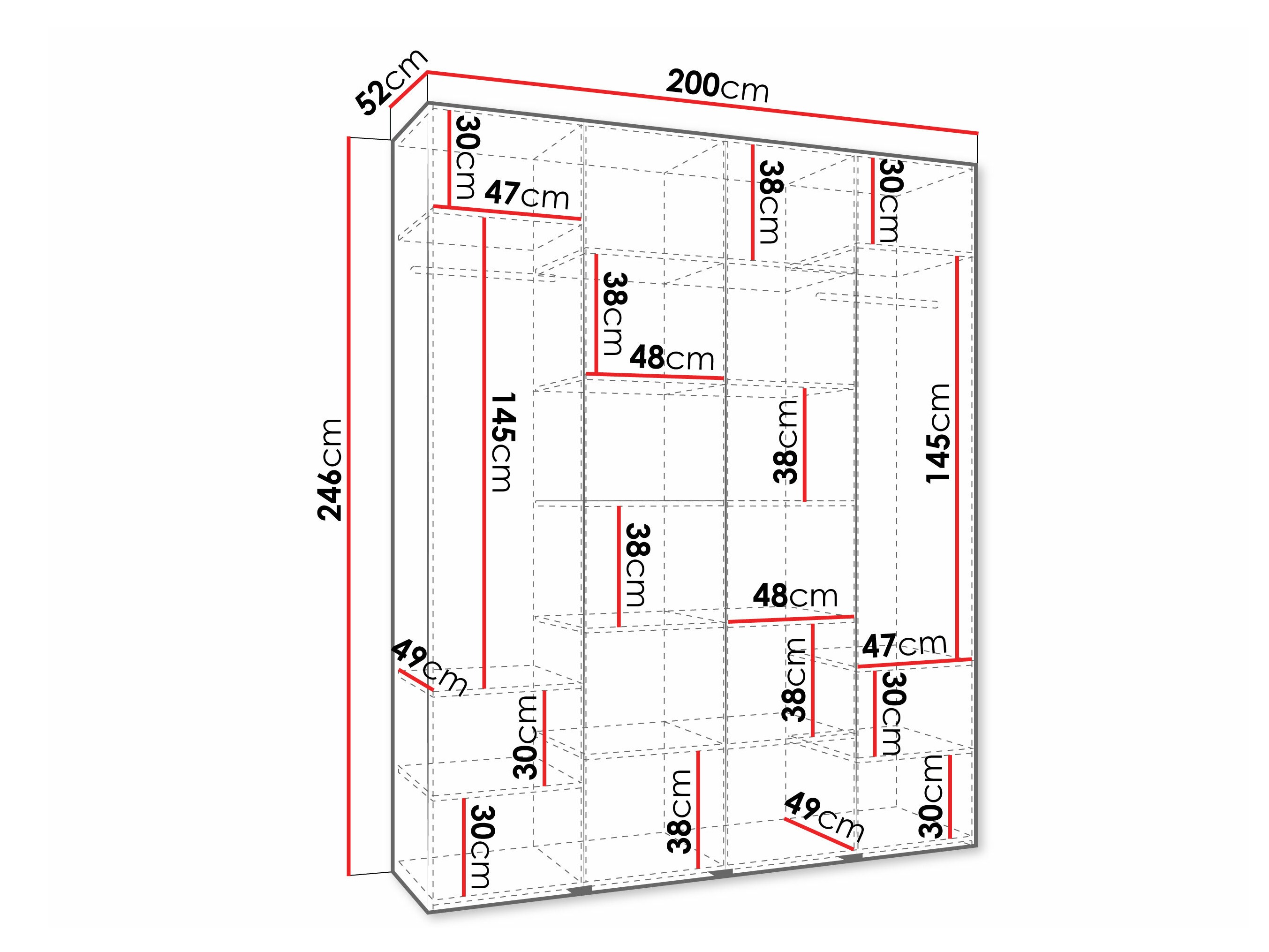 Skapis Hartford 570 (Balts)