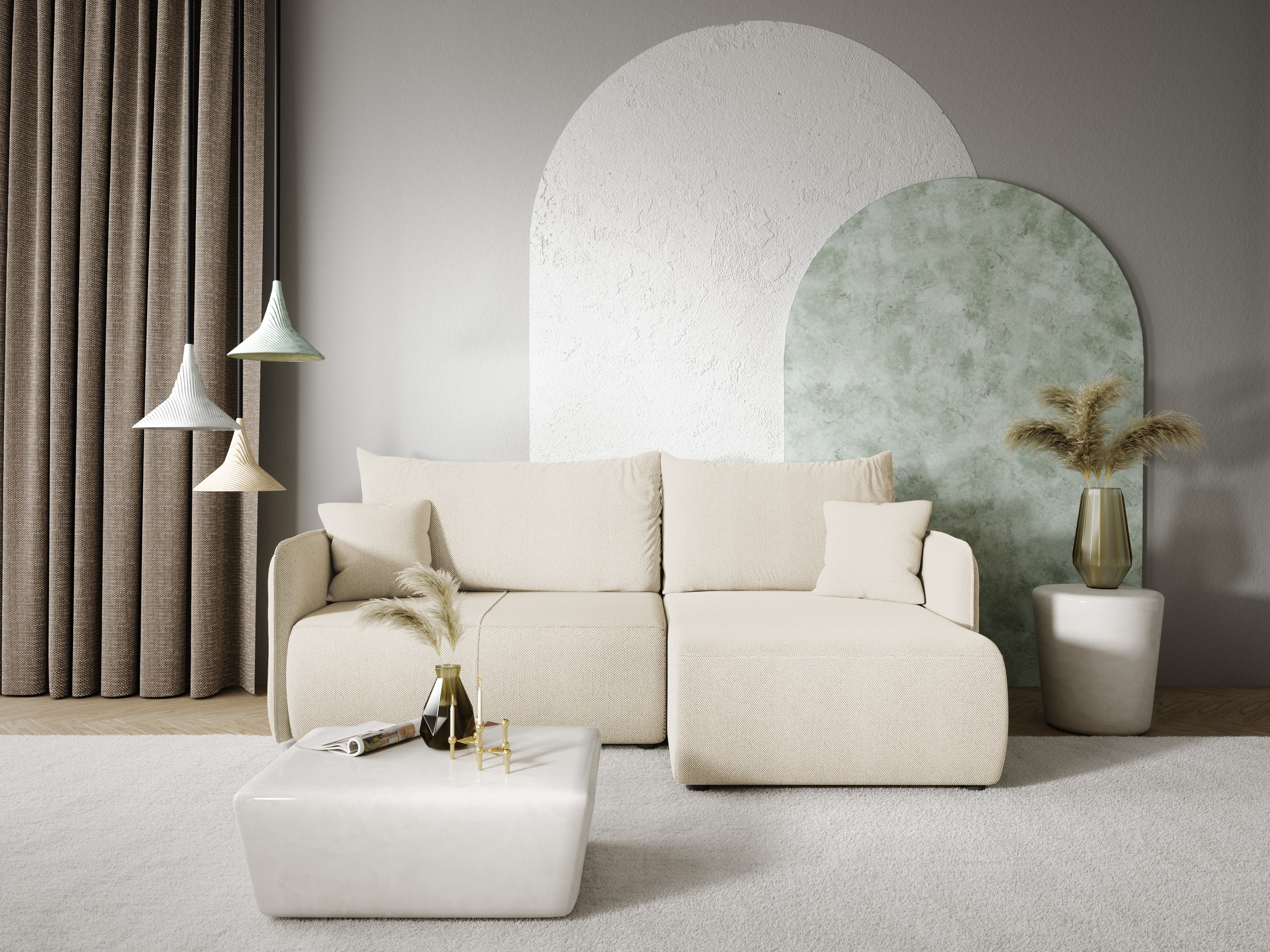 Stūra dīvāns Franklin 133 (Curio 09)