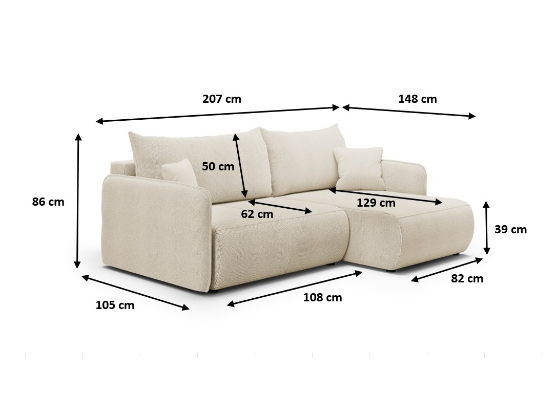 Stūra dīvāns Franklin 133 (Curio 09)