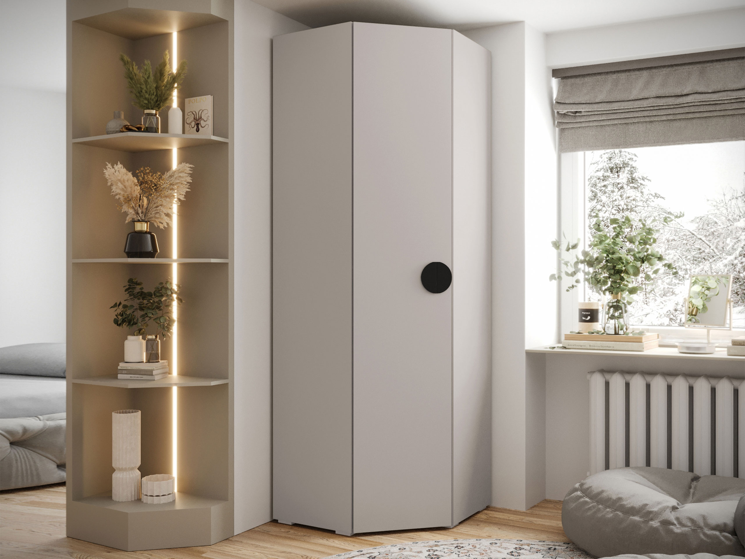 Stūra skapis Hartford 568 (Kašmirs)