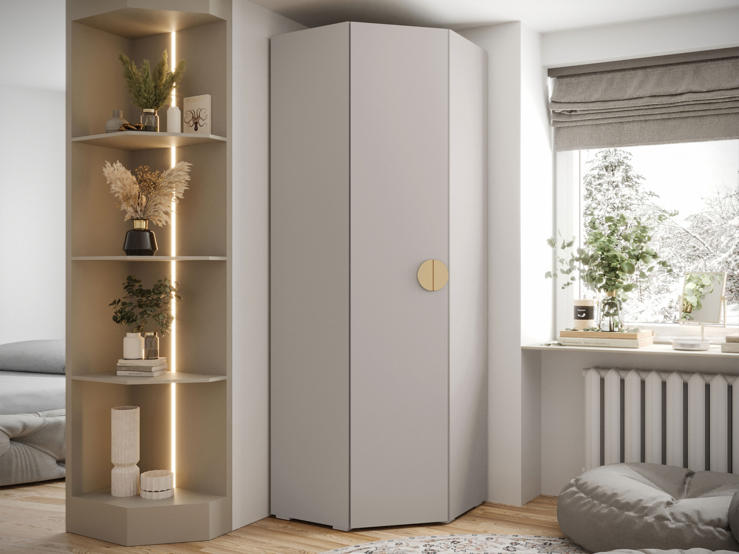 Stūra skapis Hartford 568 (Kašmirs)