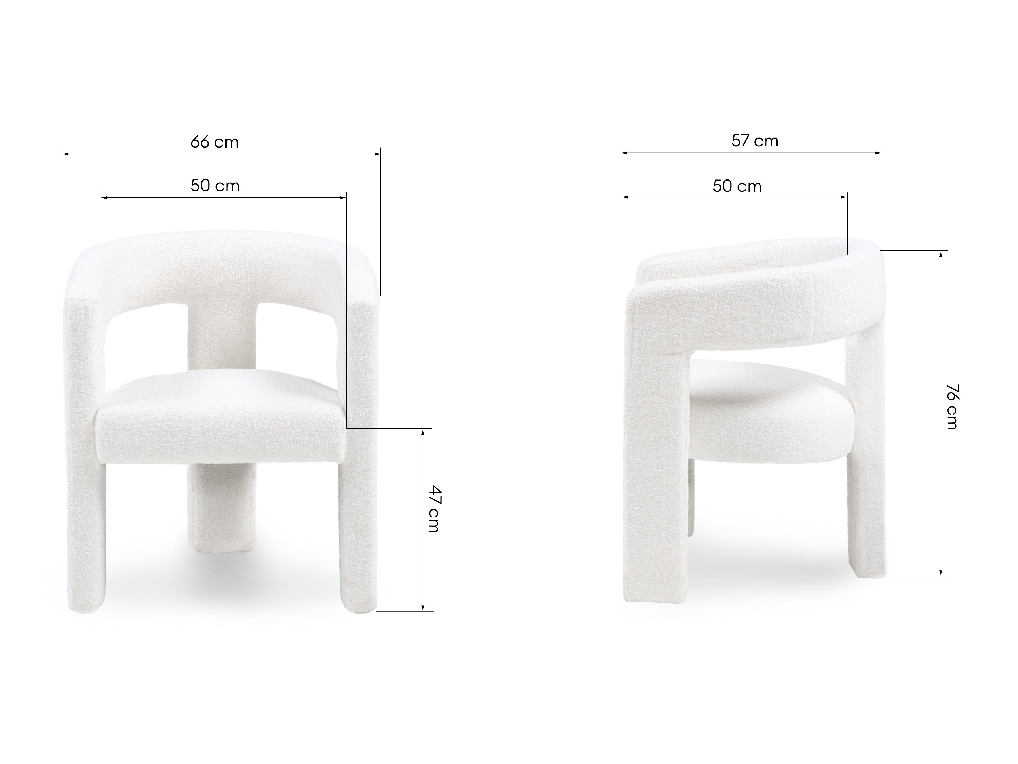 Krēsls Burleson 126 (Balts)