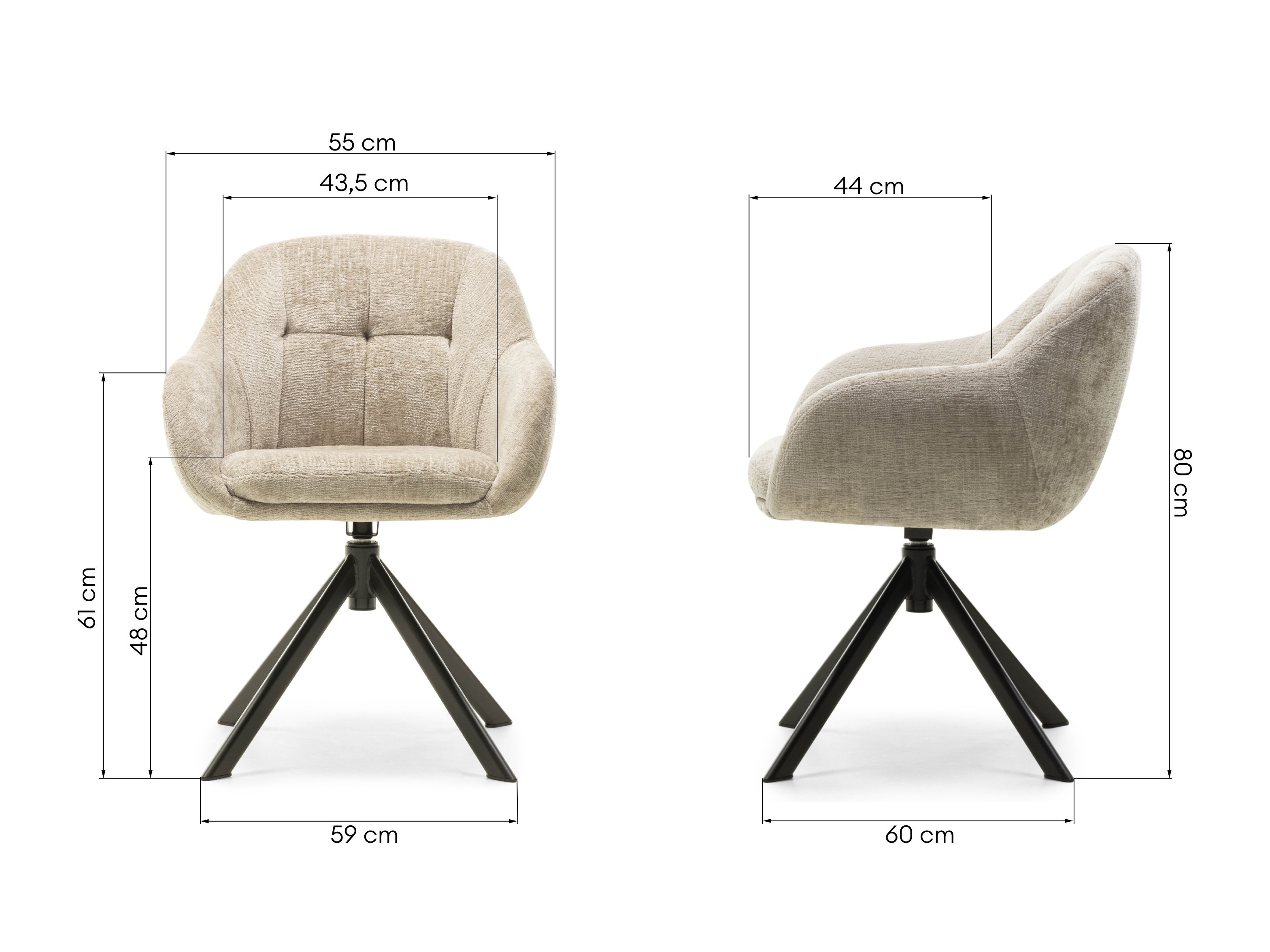 Krēsls Burleson 803 (Bēšs)