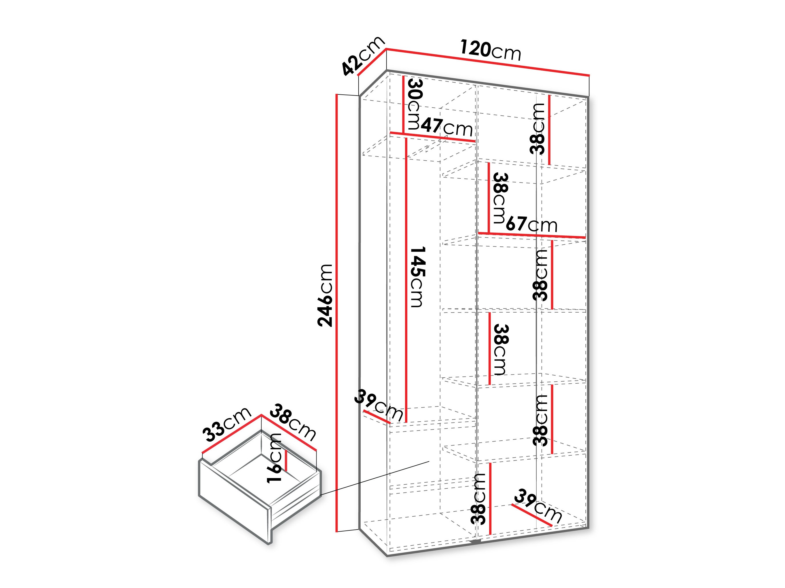 Шкаф Hartford 571 (Белый)