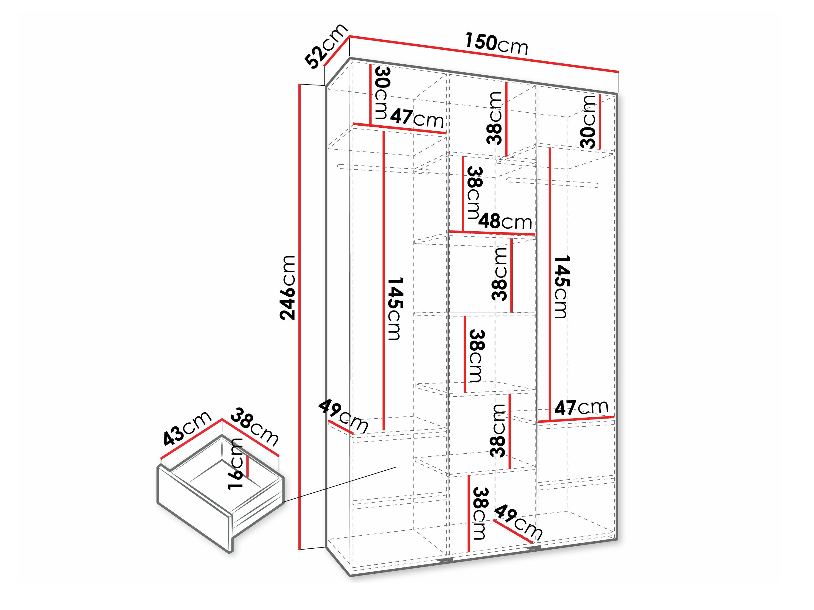 Шкаф Hartford 571 (Белый)