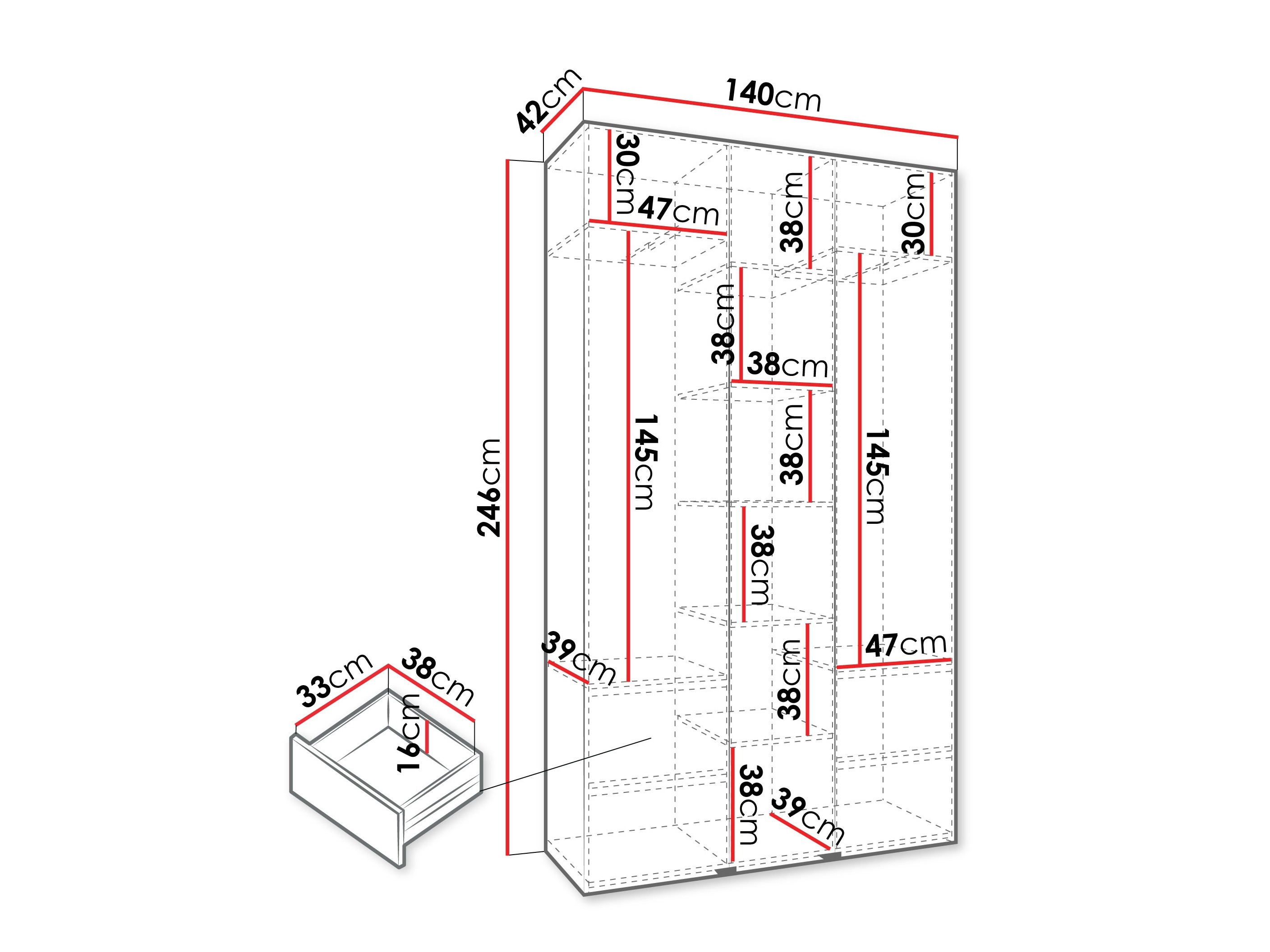 Шкаф Hartford 571 (Белый)