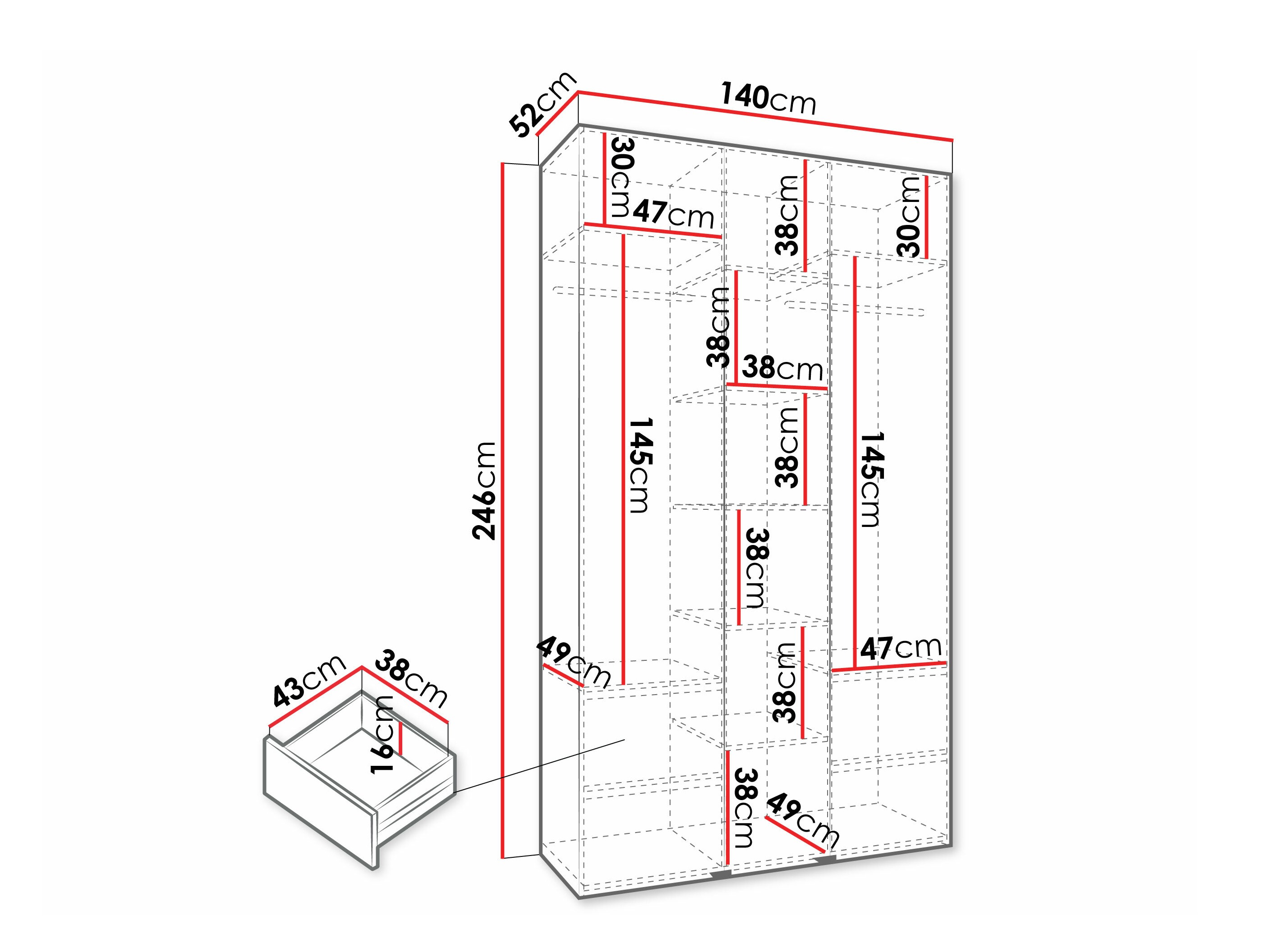 Шкаф Hartford 571 (Белый)