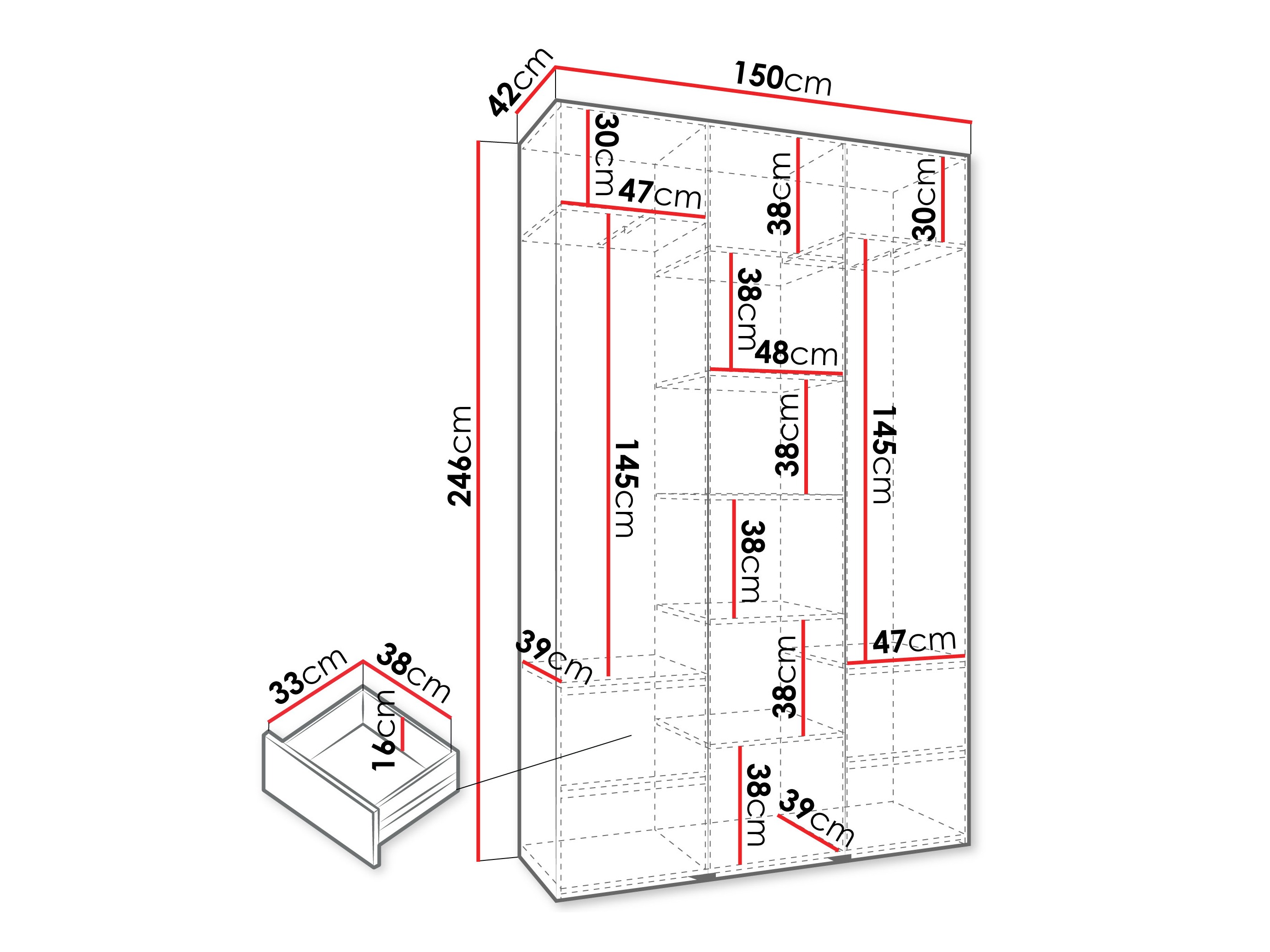 Шкаф Hartford 571 (Белый)