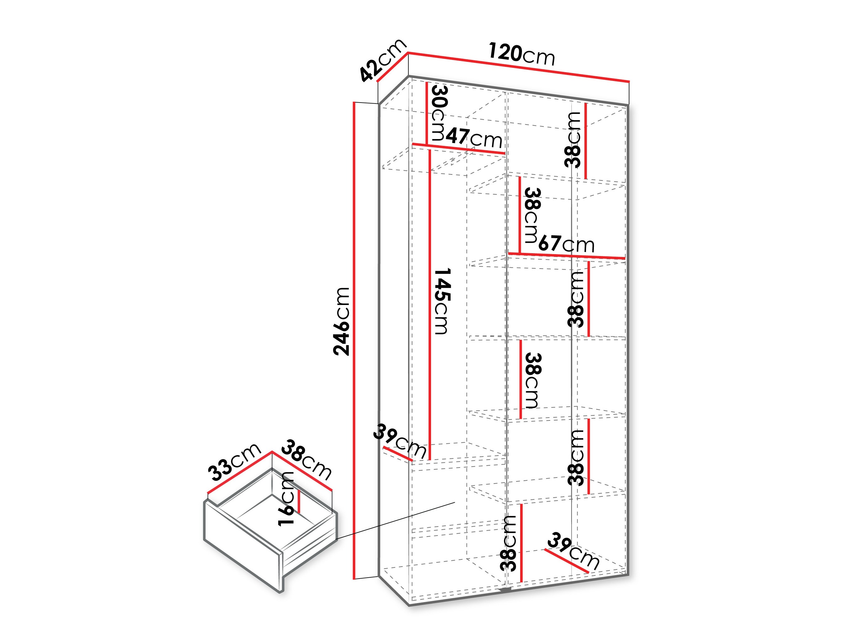 Шкаф Hartford 571 (Кашемир)