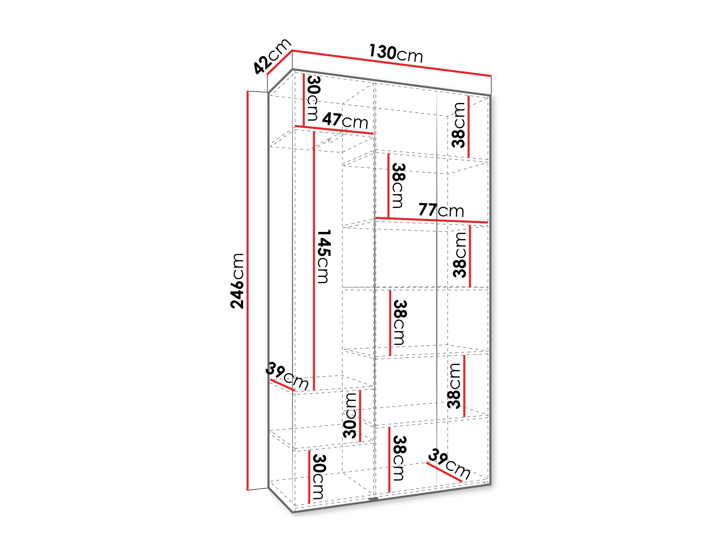 Skapis Hartford 571 (Balts)