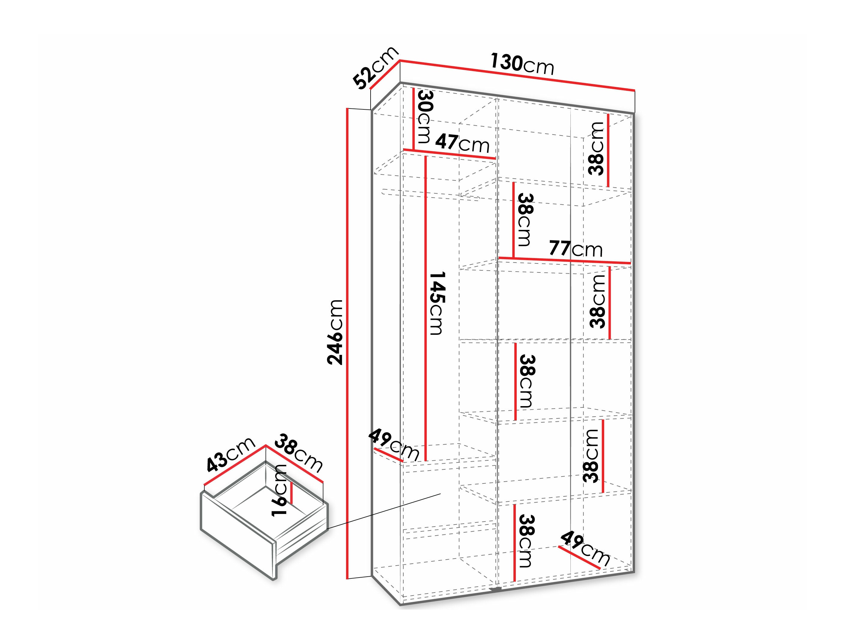 Skapis Hartford 571 (Balts)