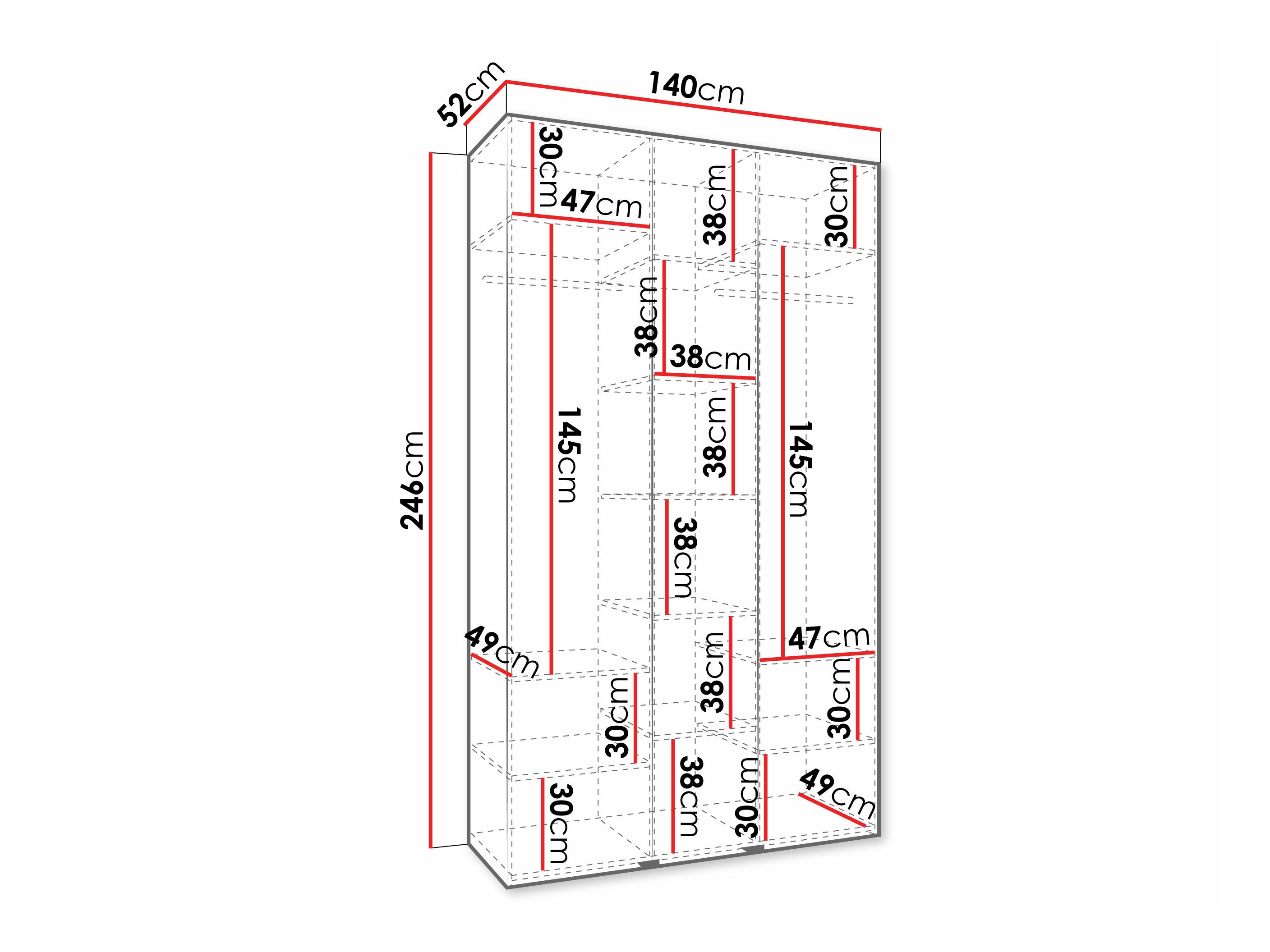 Skapis Hartford 571 (Balts)