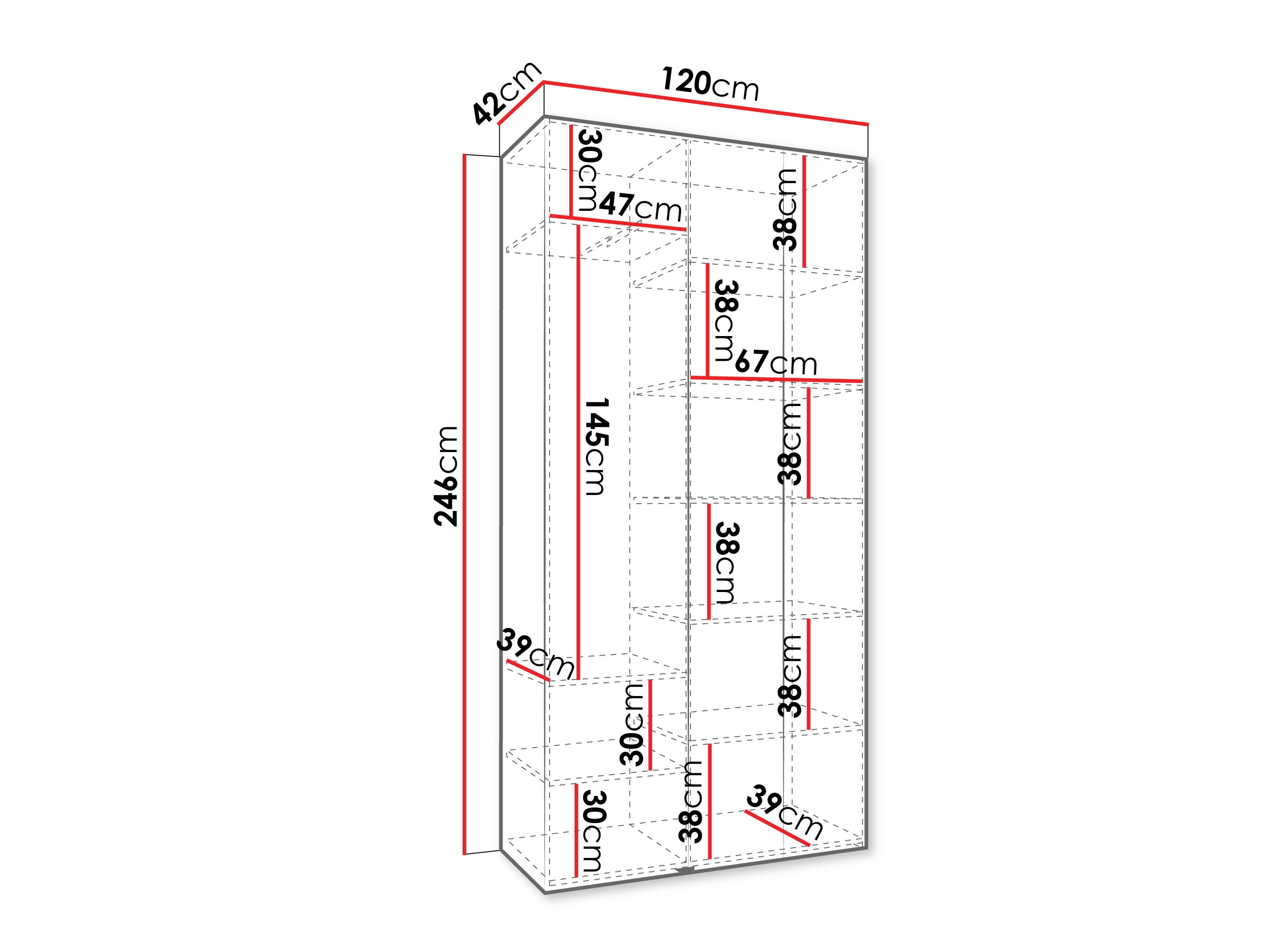 Skapis Hartford 571 (Balts)