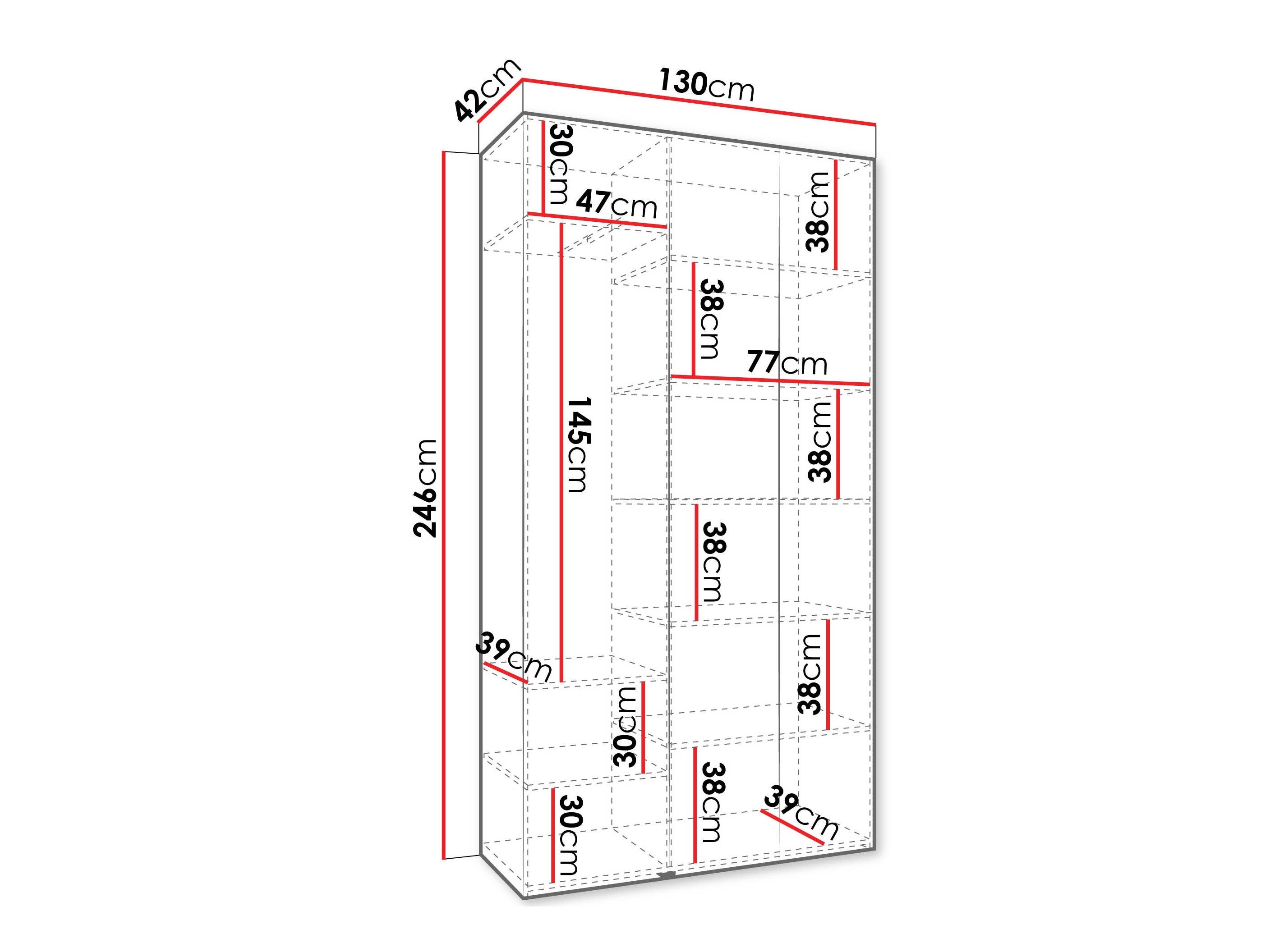 Skapis Hartford 571 (Balts)