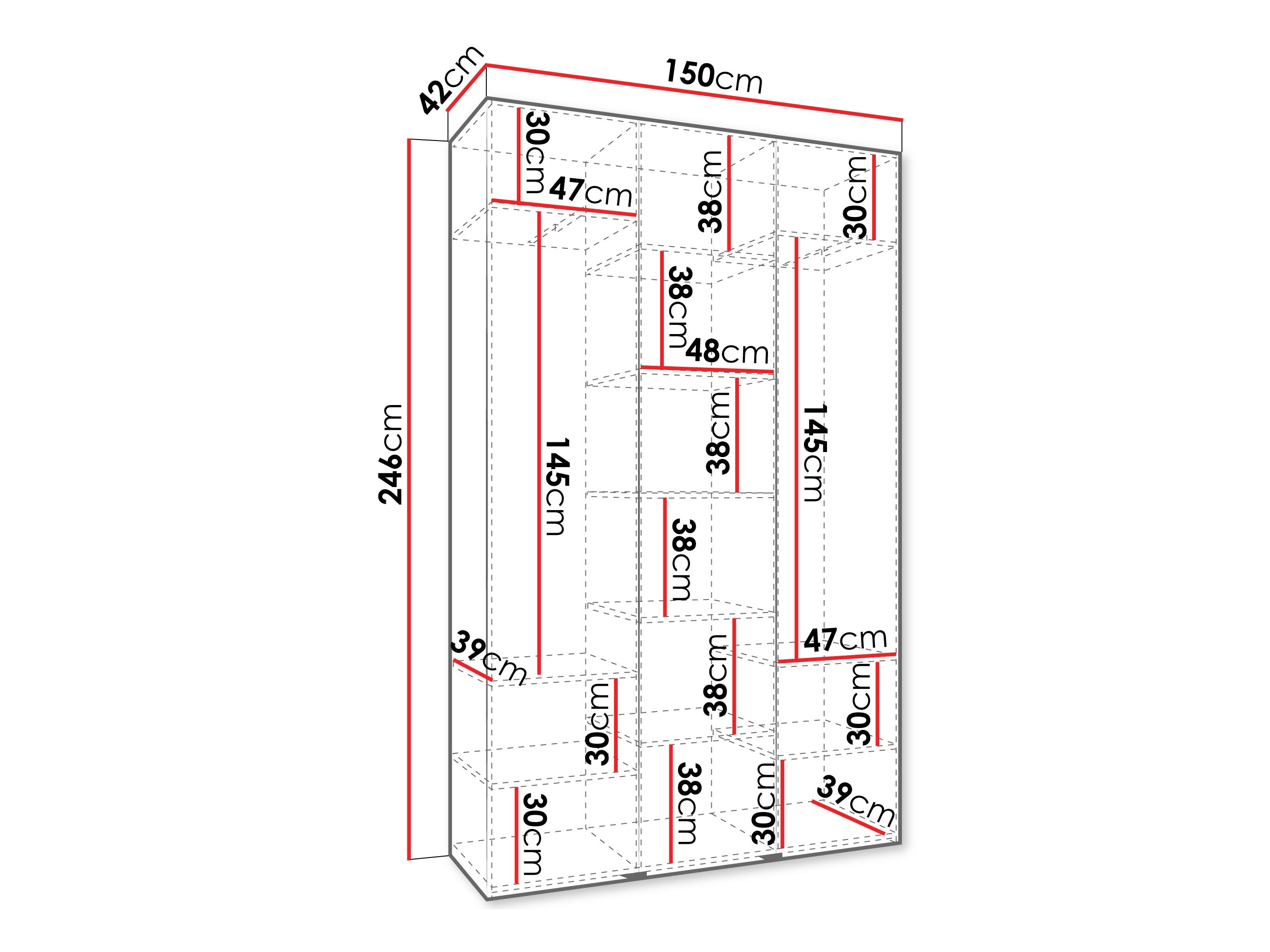 Skapis Hartford 571 (Balts)