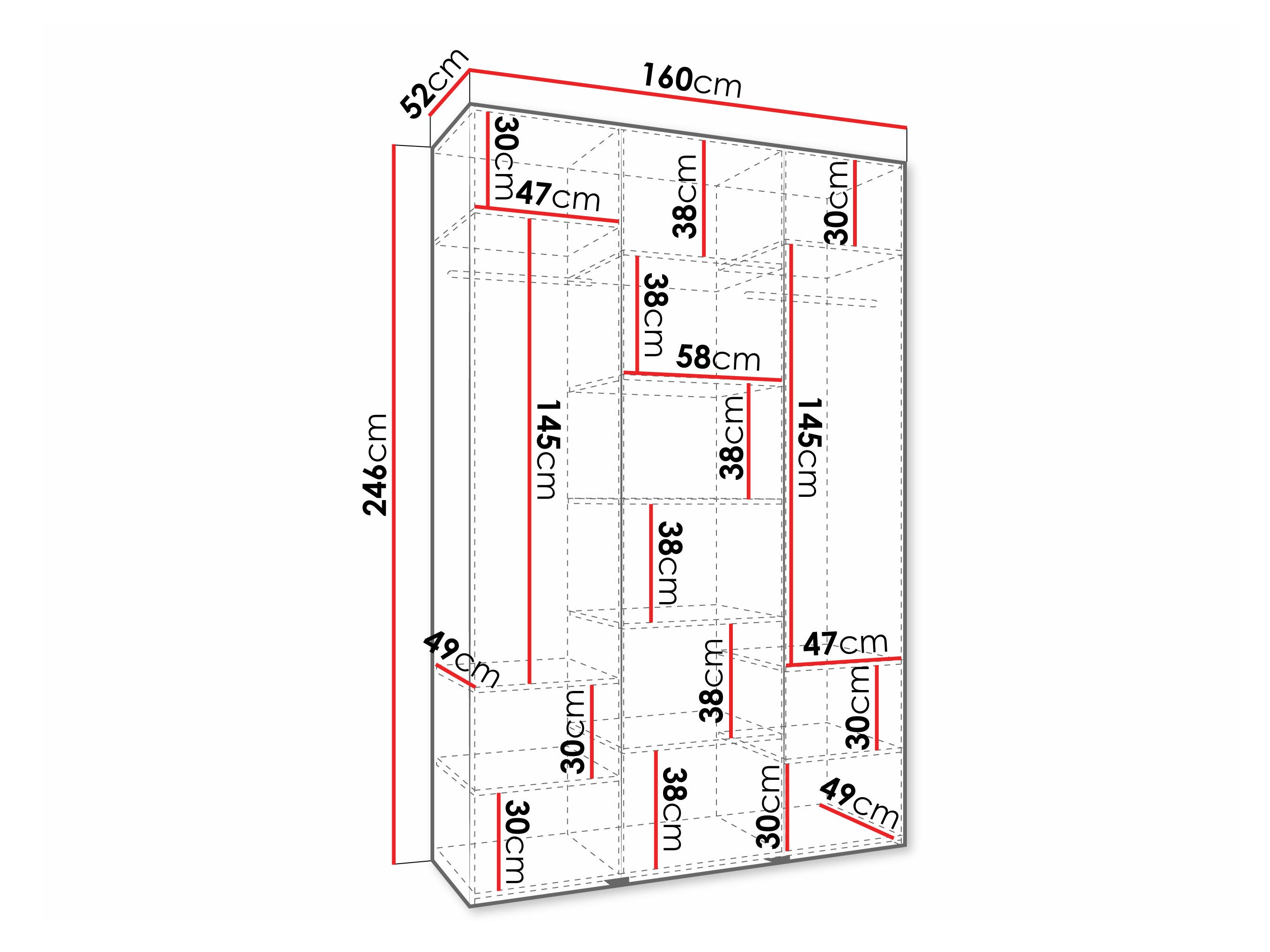 Skapis Hartford 571 (Balts)